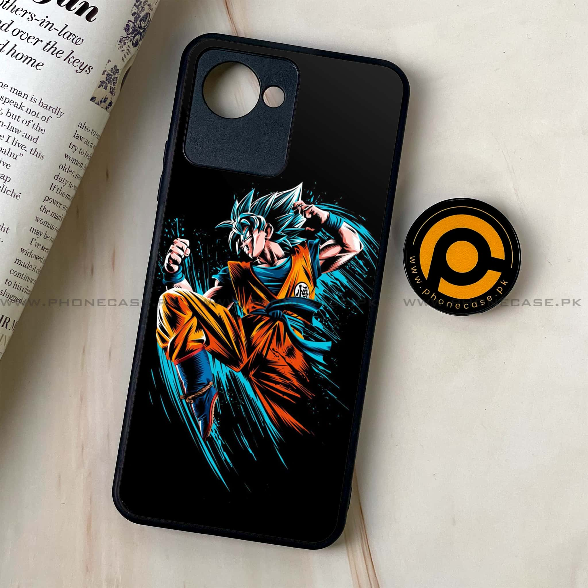 Realme C30 - Anime 2.0 Series - Premium Printed Glass soft Bumper shock Proof Case