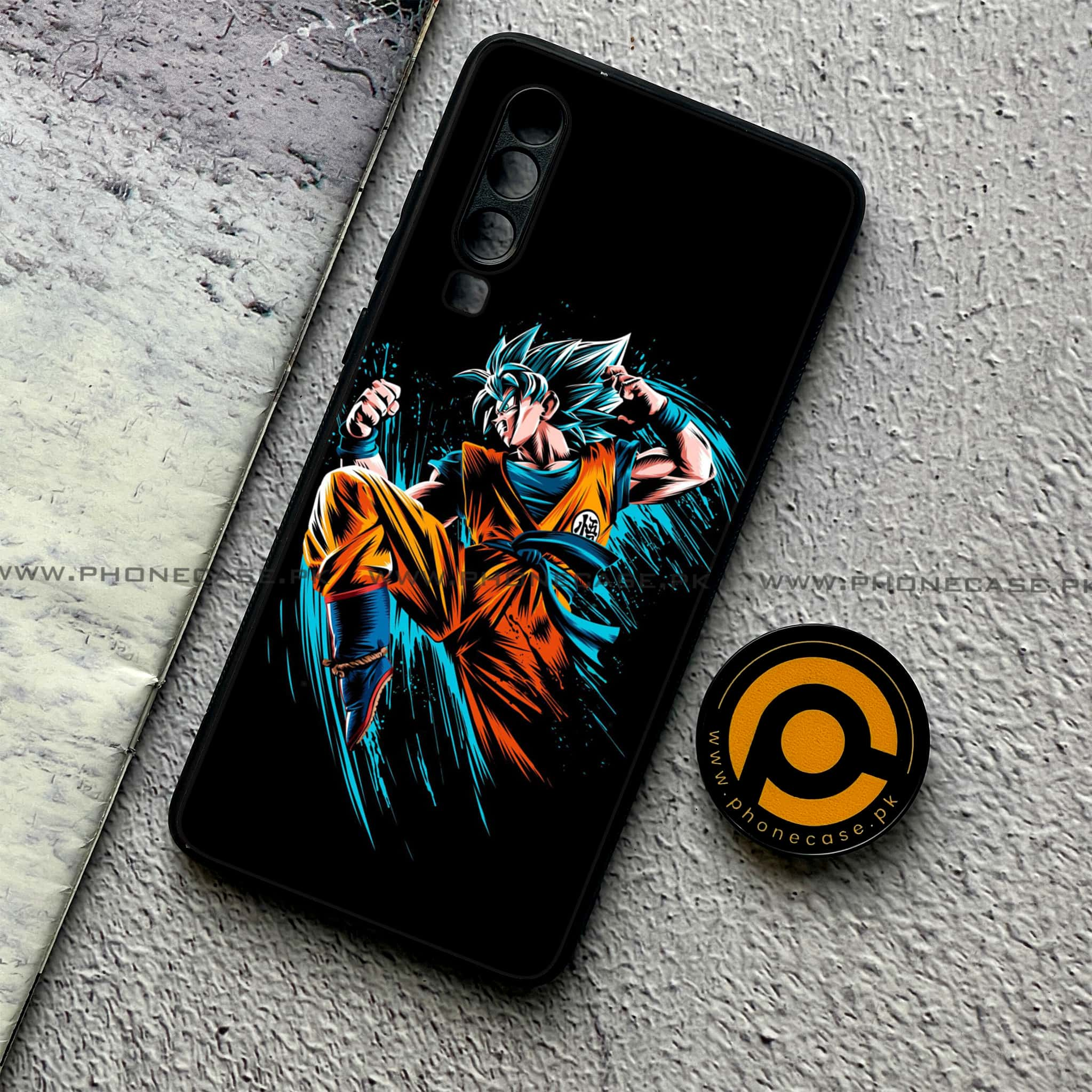 Huawei P30 - Anime 2.0 Series - Premium Printed Glass soft Bumper shock Proof Case