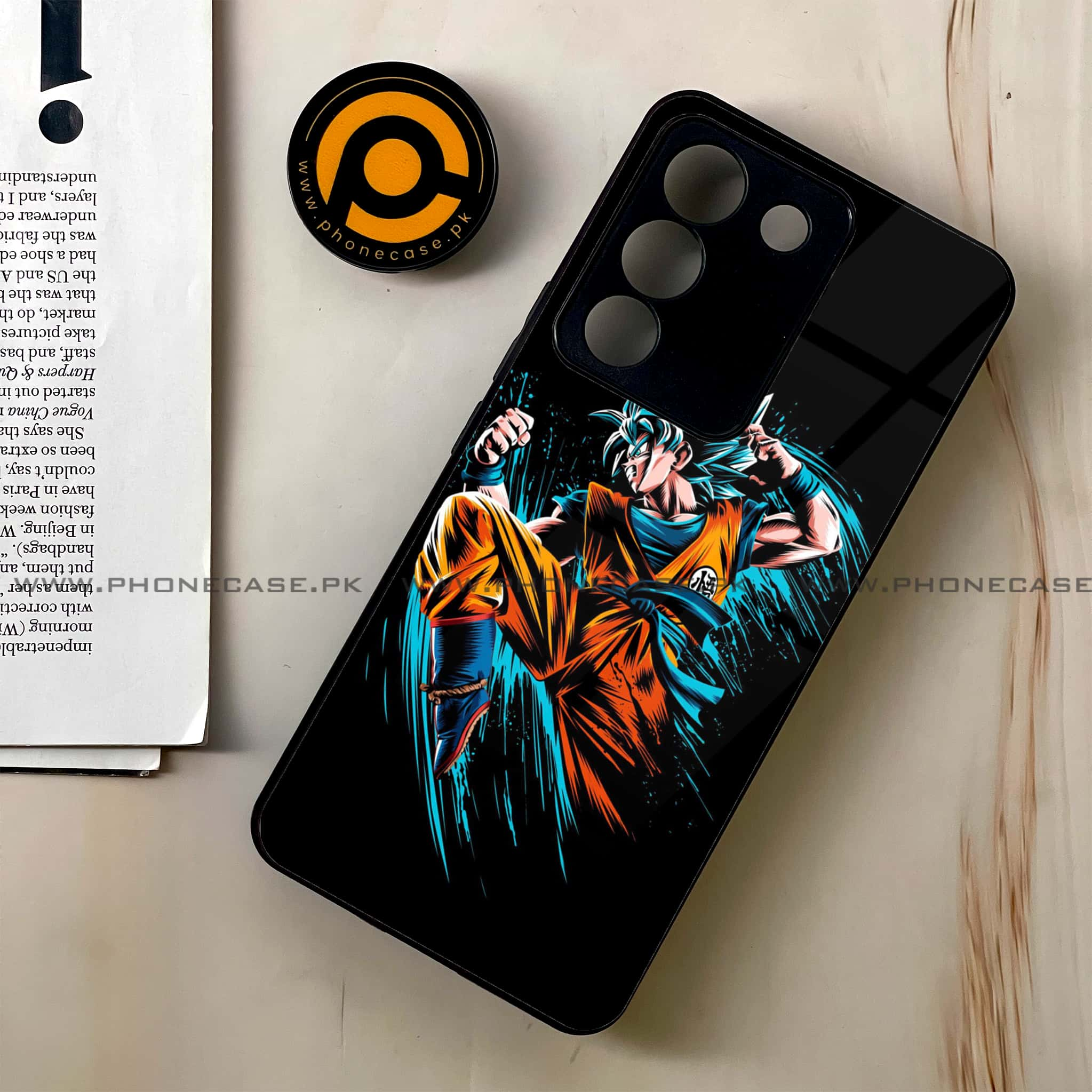 Vivo V29e - Anime 2.0 Series - Premium Printed Glass soft Bumper shock Proof Case