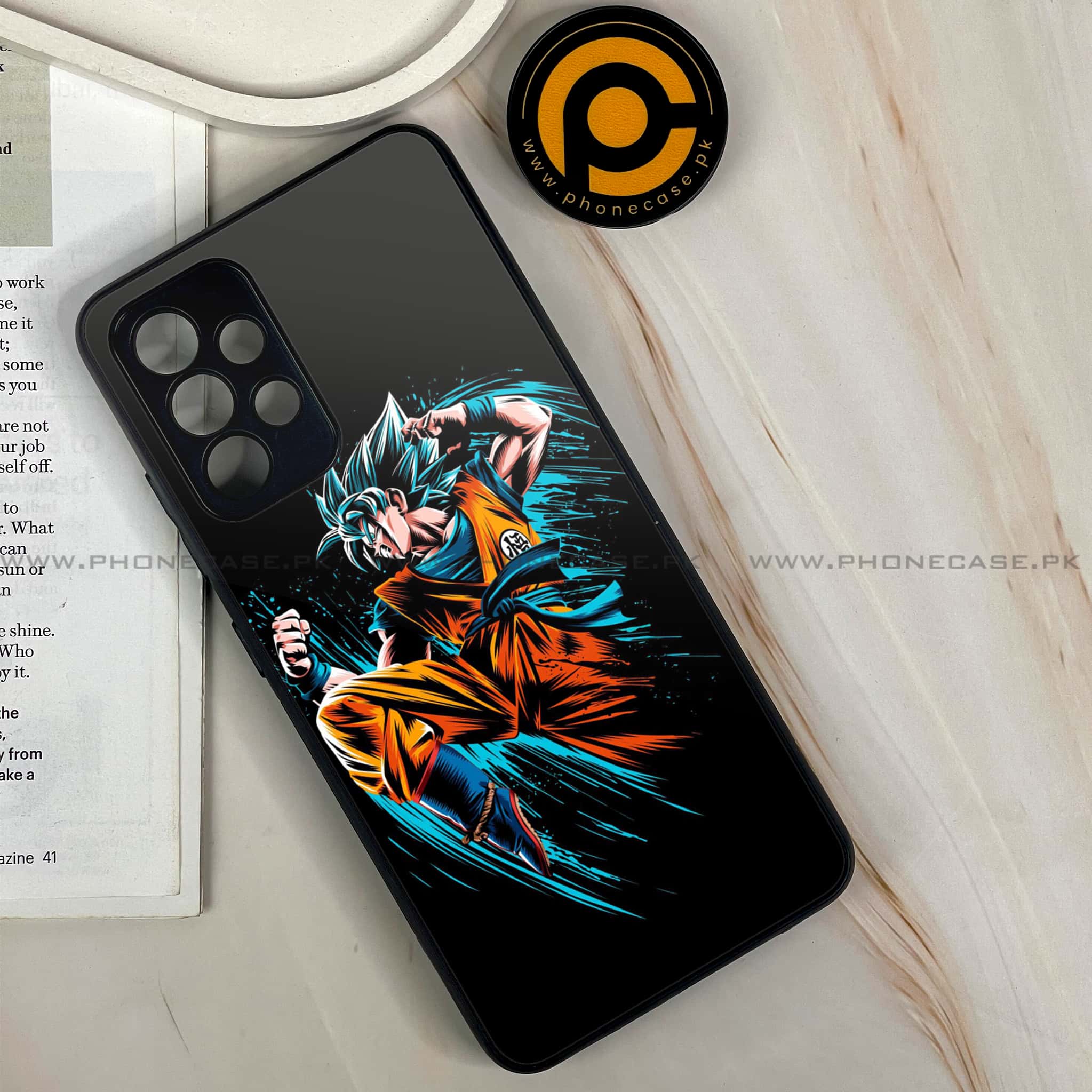 Galaxy A32 - Anime 2.0 Series - Premium Printed Glass soft Bumper shock Proof Case