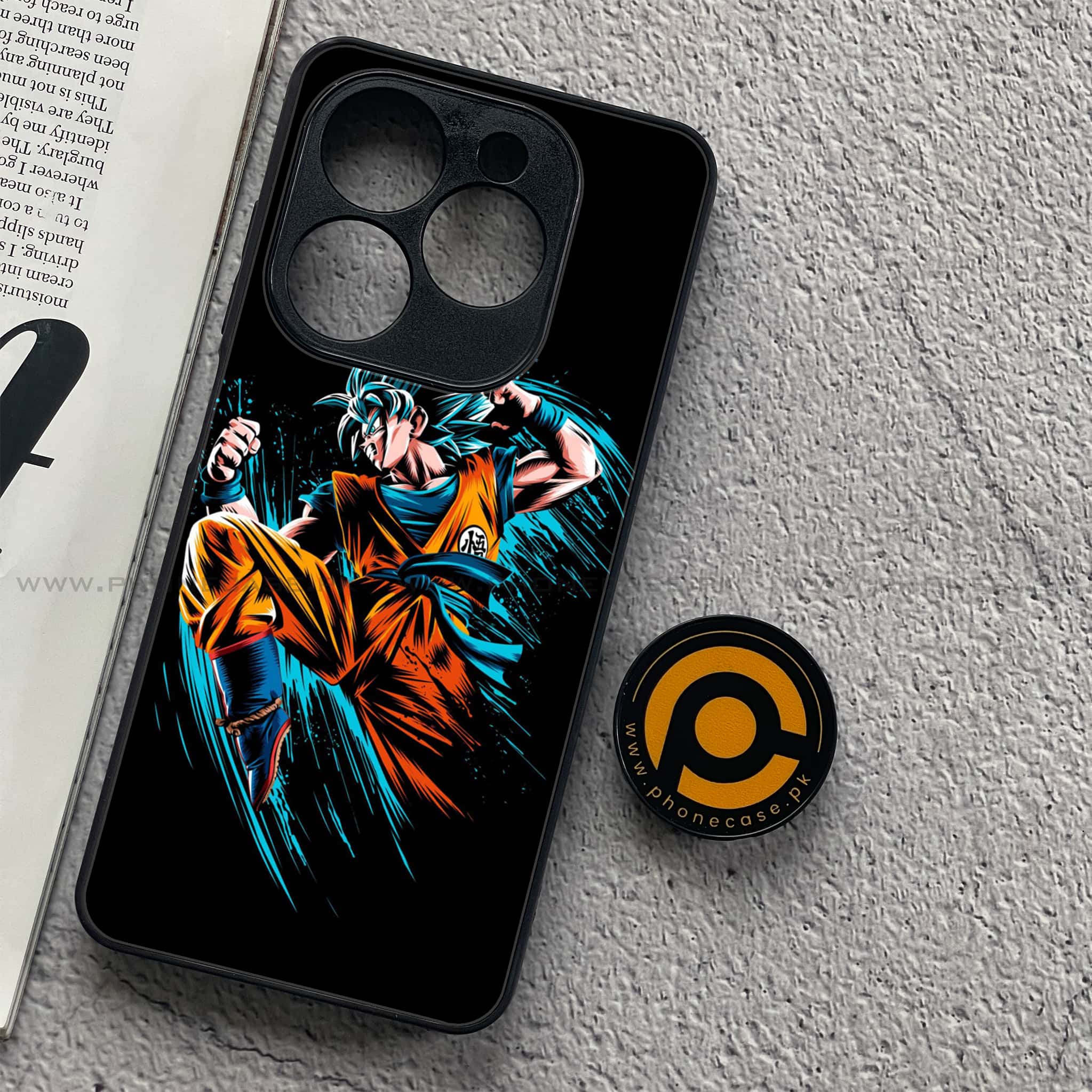 Tecno Spark 20C - Anime 2.0 Series - Premium Printed Glass soft Bumper shock Proof Case