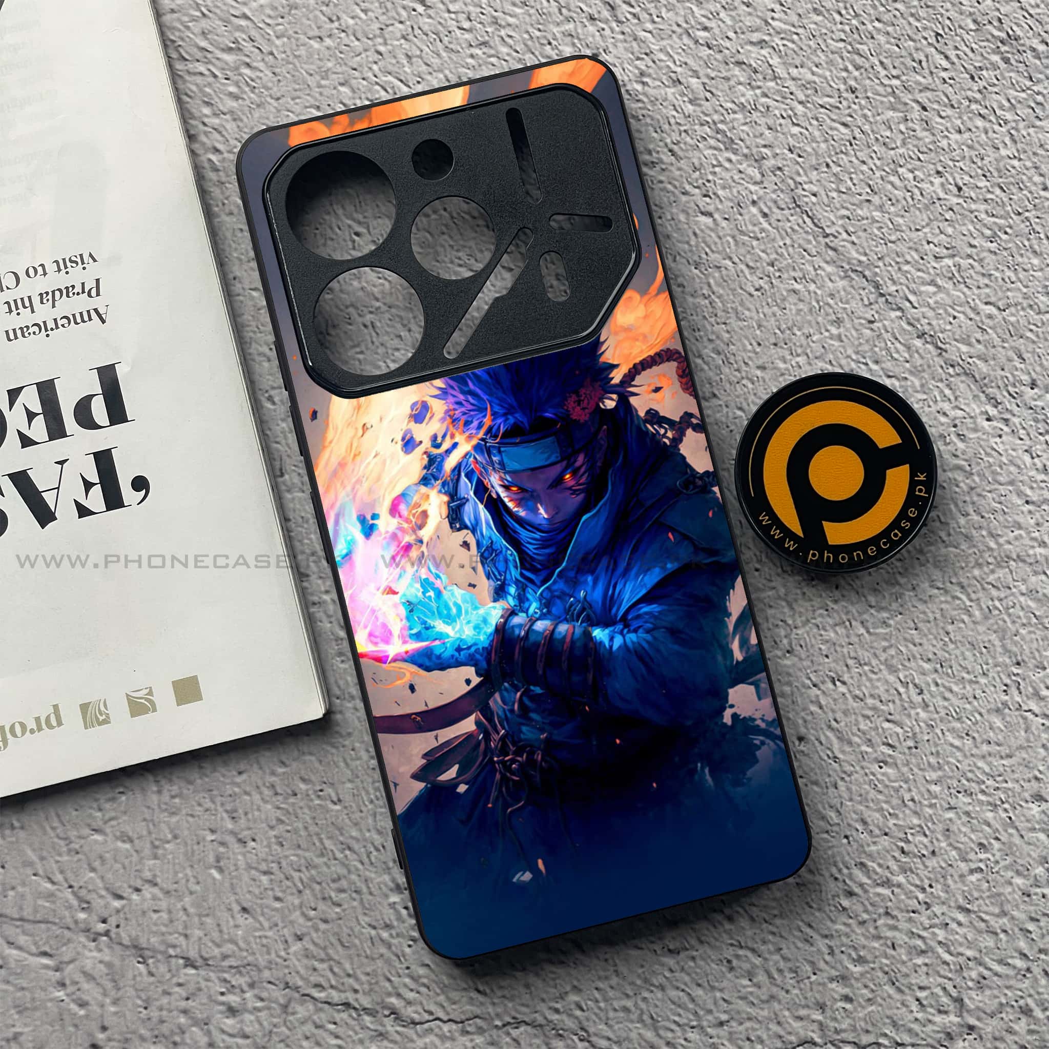 Tecno Pova 6 Pro - Anime 2.0 Series - Premium Printed Glass soft Bumper shock Proof Case