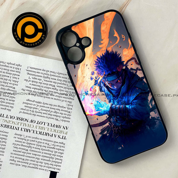 iPhone 16 Plus - Anime 2.0 Design 3  - Premium Metal Printed soft Bumper shock Proof Case  CS-33054