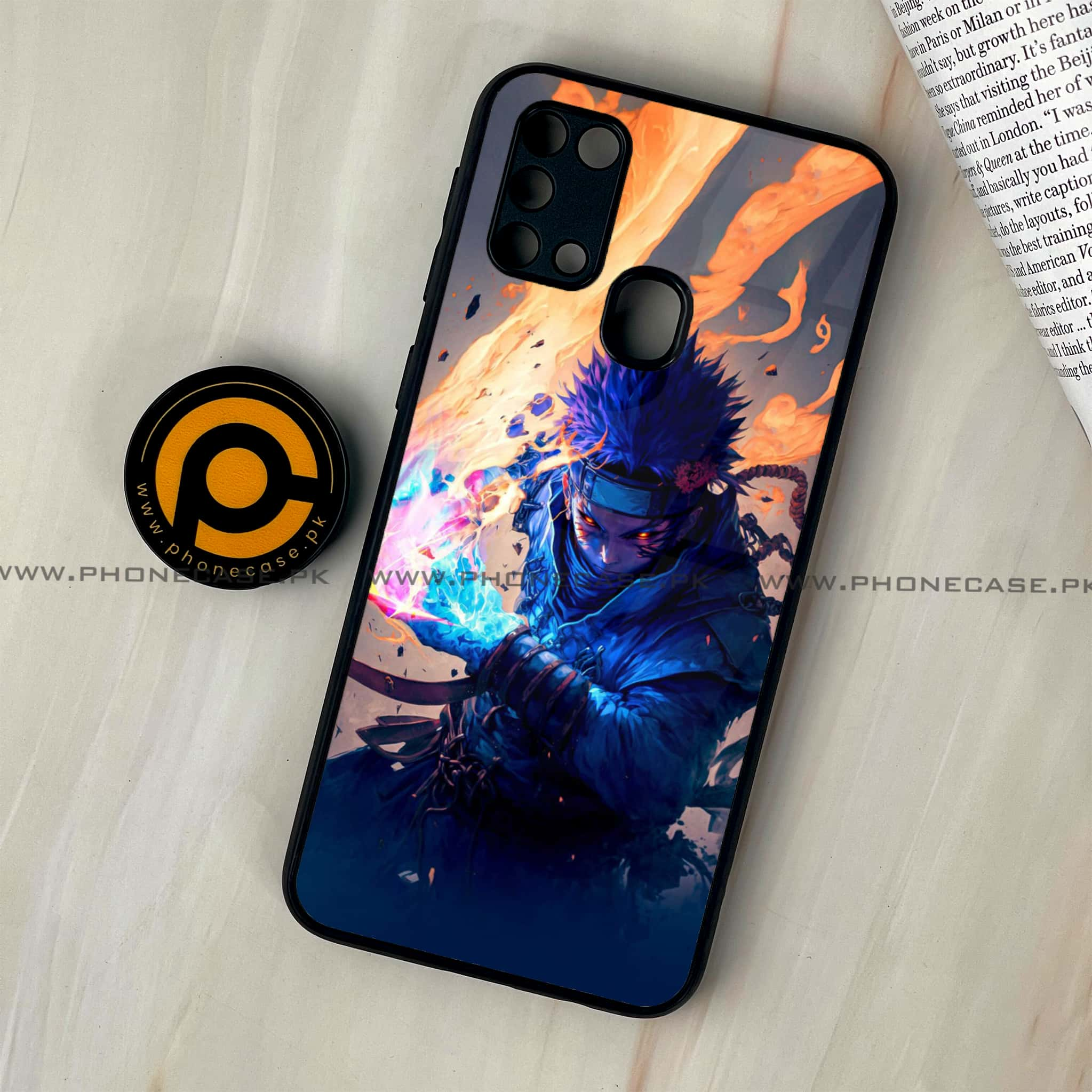 Galaxy M31 - Anime 2.0 Series - Premium Printed Glass soft Bumper shock Proof Case