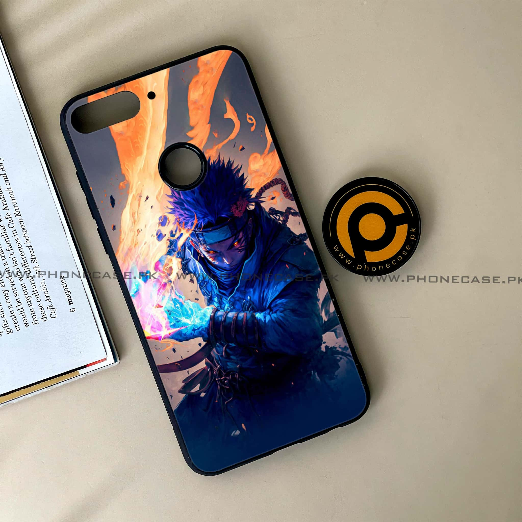 Huawei Y7 Prime (2018) - Anime 2.0 Series - Premium Printed Glass soft Bumper shock Proof Case