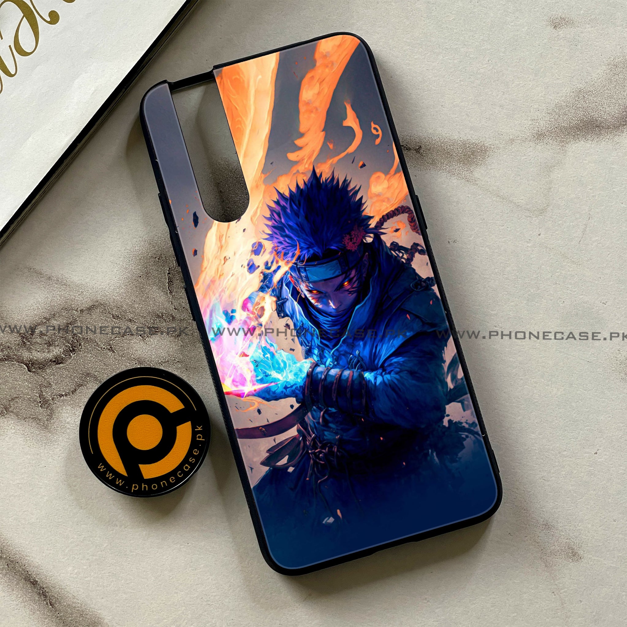 Vivo V15 Pro - Anime 2.0 Series - Premium Printed Glass soft Bumper shock Proof Case