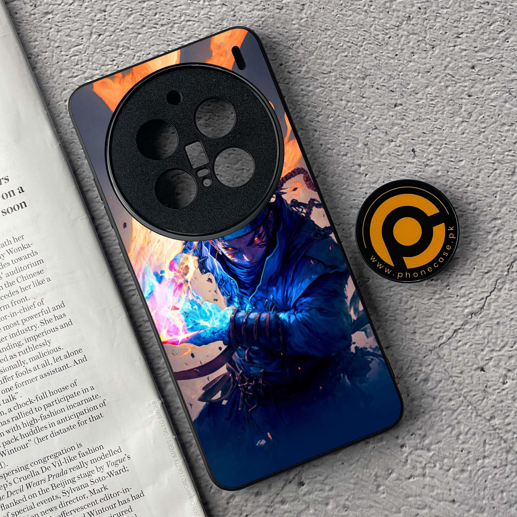 Vivo X200 Pro - Anime 2.0 Series - Premium Metal  Printed soft Bumper shock Proof Case
