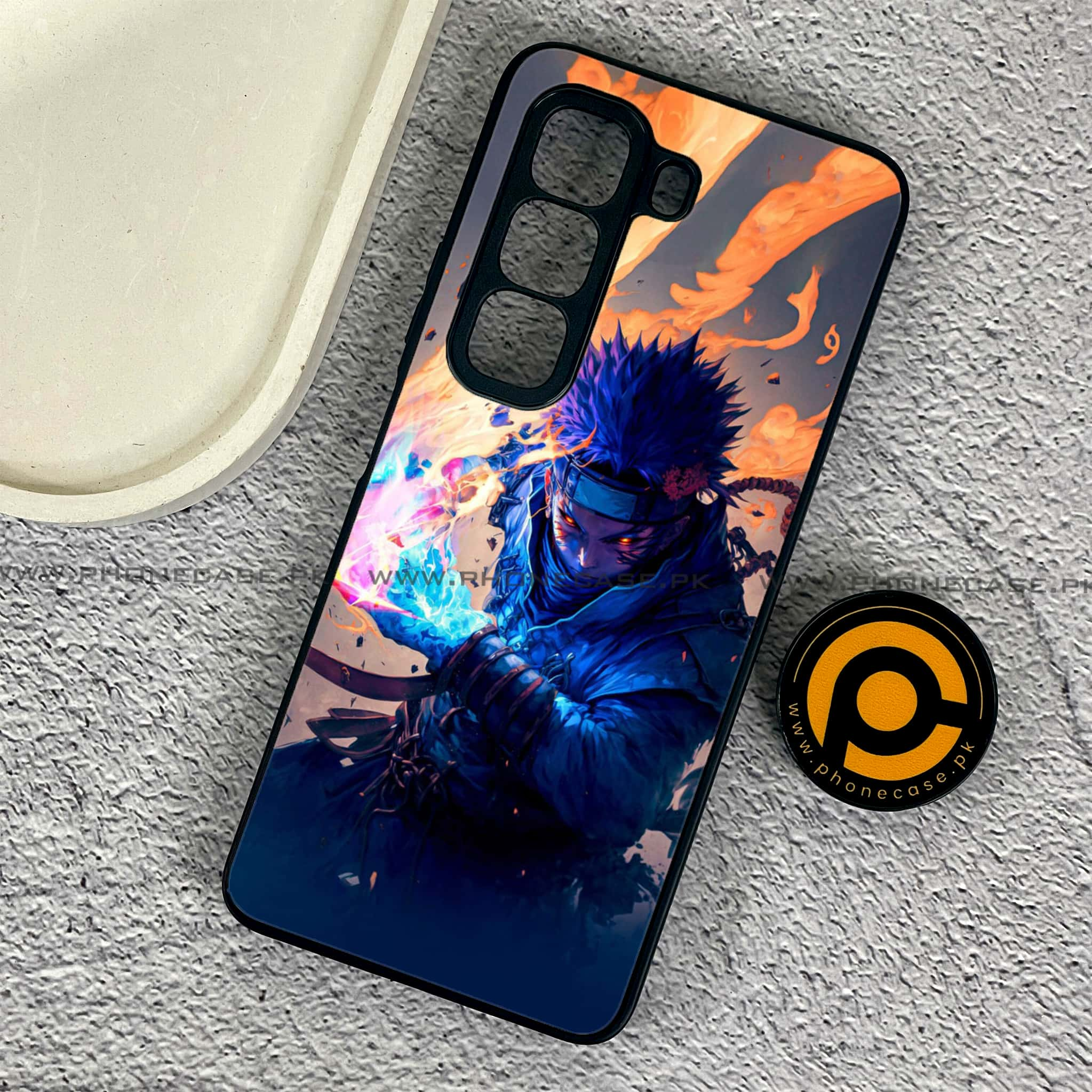 Infinix Hot 50 Pro - Anime 2.0 Series - Premium Printed Glass soft Bumper shock Proof Case