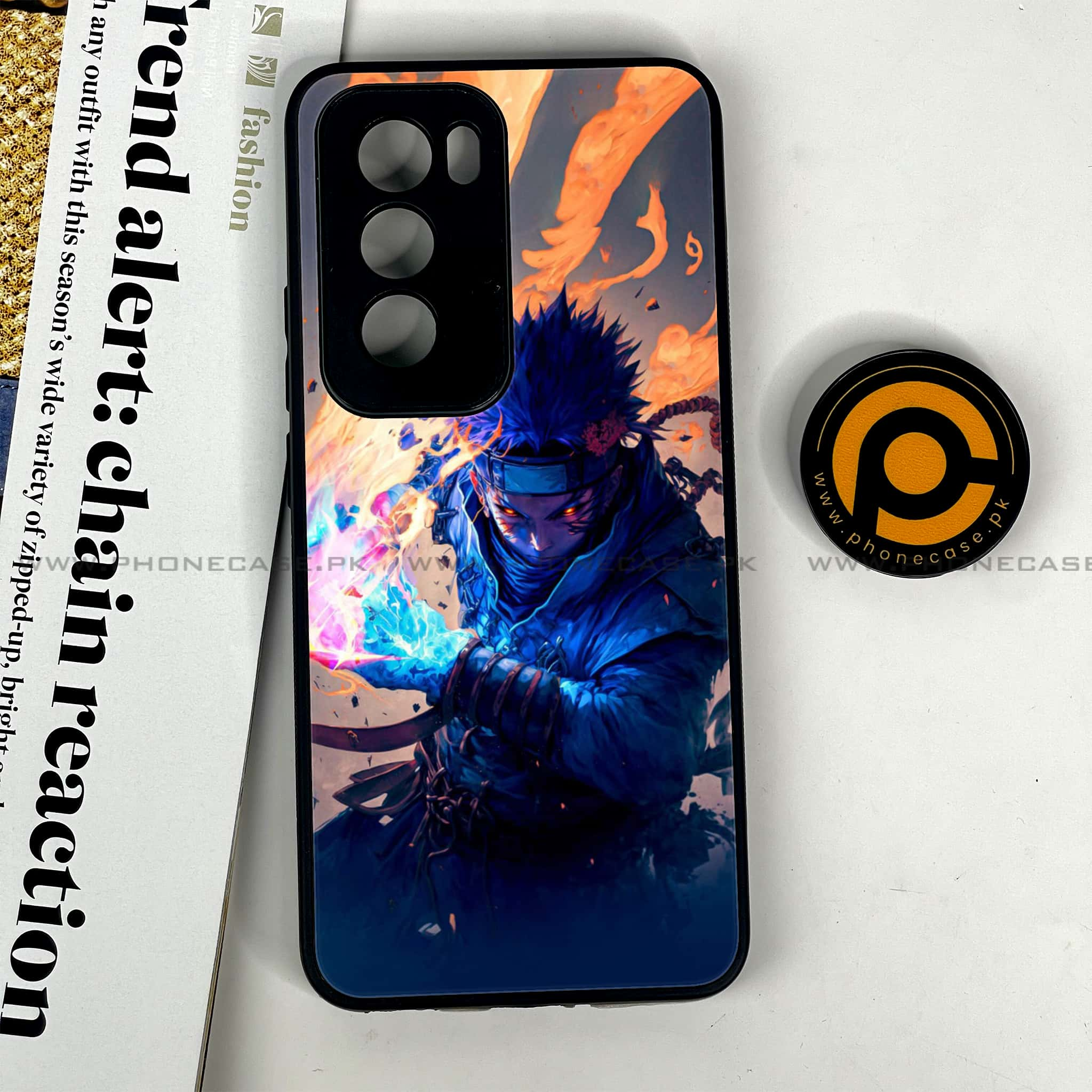 Oppo Reno 12 5G - Anime 2.0 Series - Premium Printed Glass soft Bumper shock Proof Case