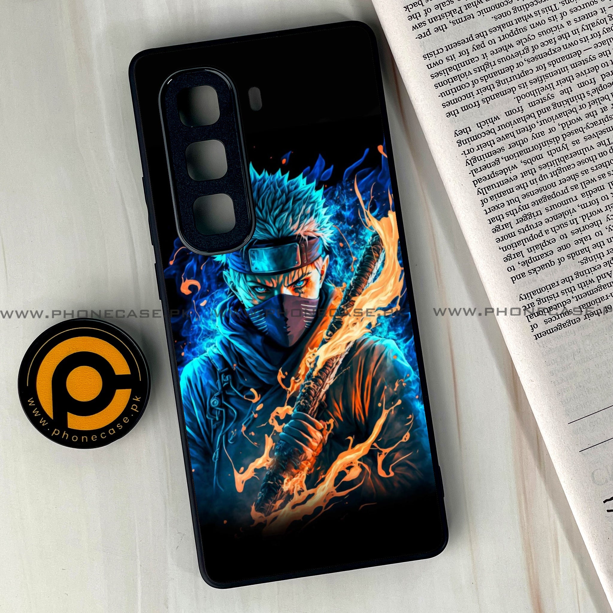 Infinix Hot 60 Pro Plus - Anime 2.0 Series - Premium Metal Printed soft Bumper shock Proof Case