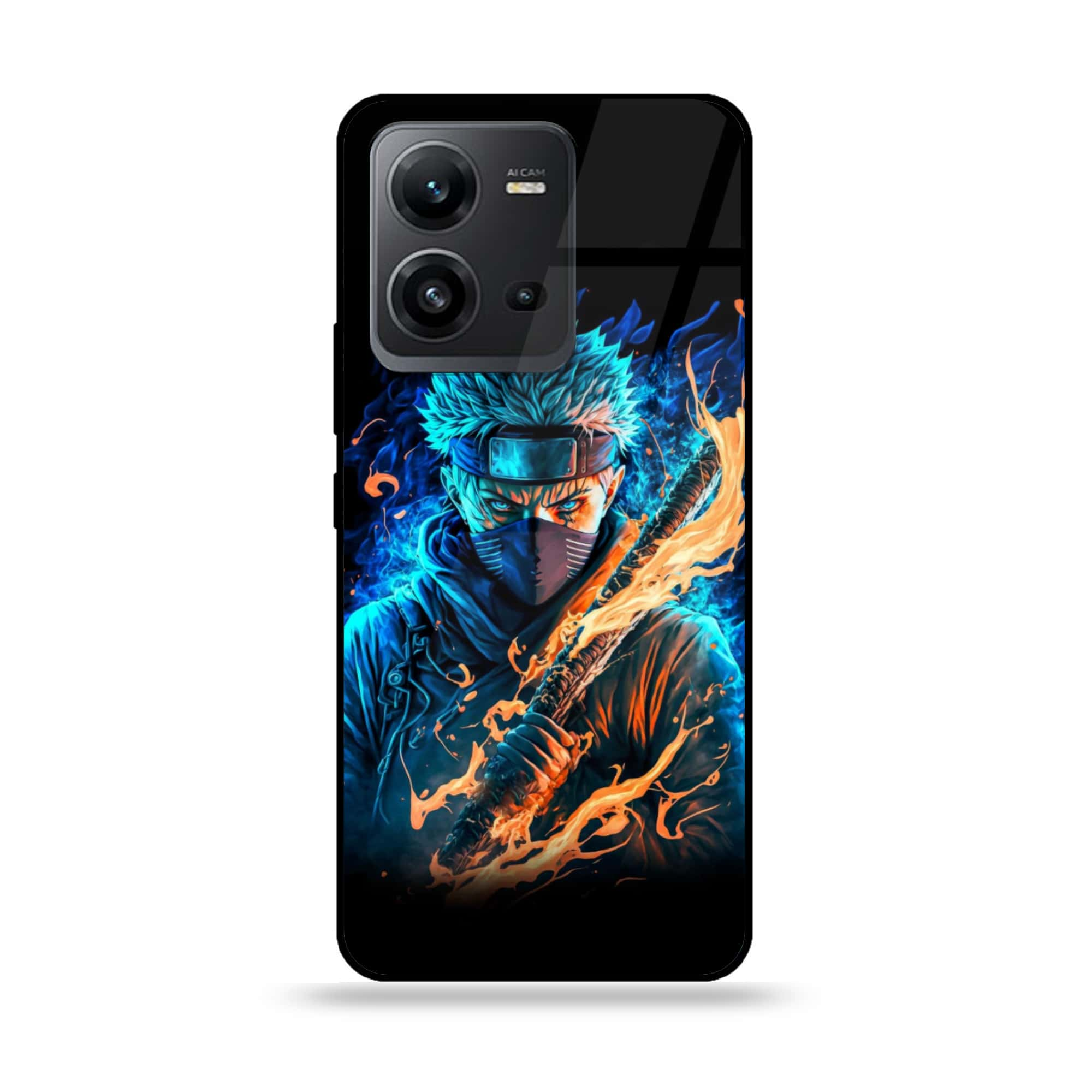 Vivo V25e  - Anime 2.0 Series - Premium Printed Glass soft Bumper shock Proof Case