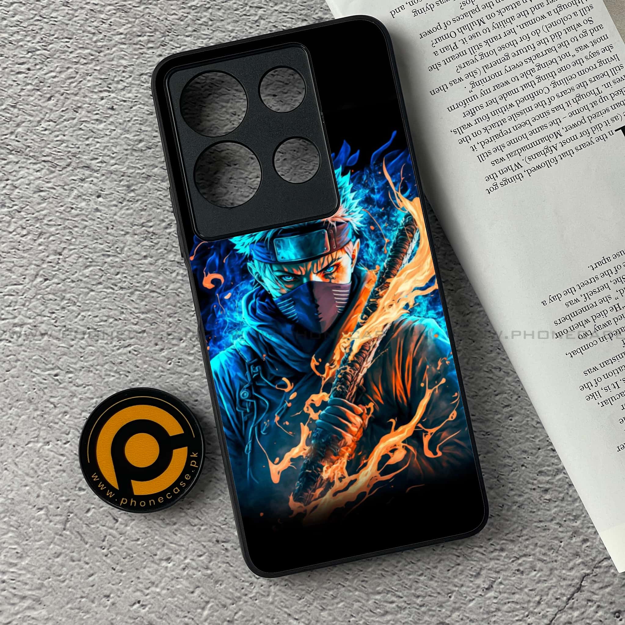Infinix Note 30 - Anime 2.0 Series - Premium Printed Glass soft Bumper shock Proof Case