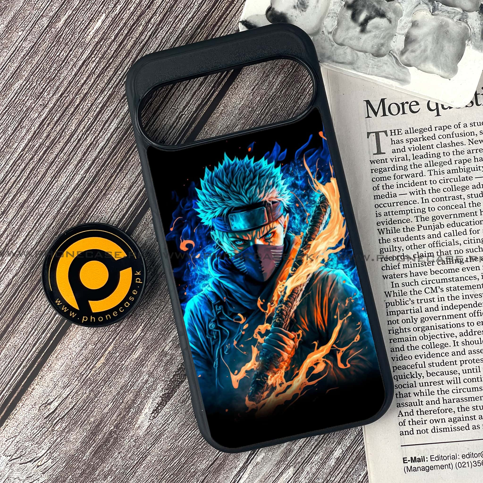 Google Pixel 9 Pro - Anime 2.0 Series - Premium Printed Glass soft Bumper shock Proof Case