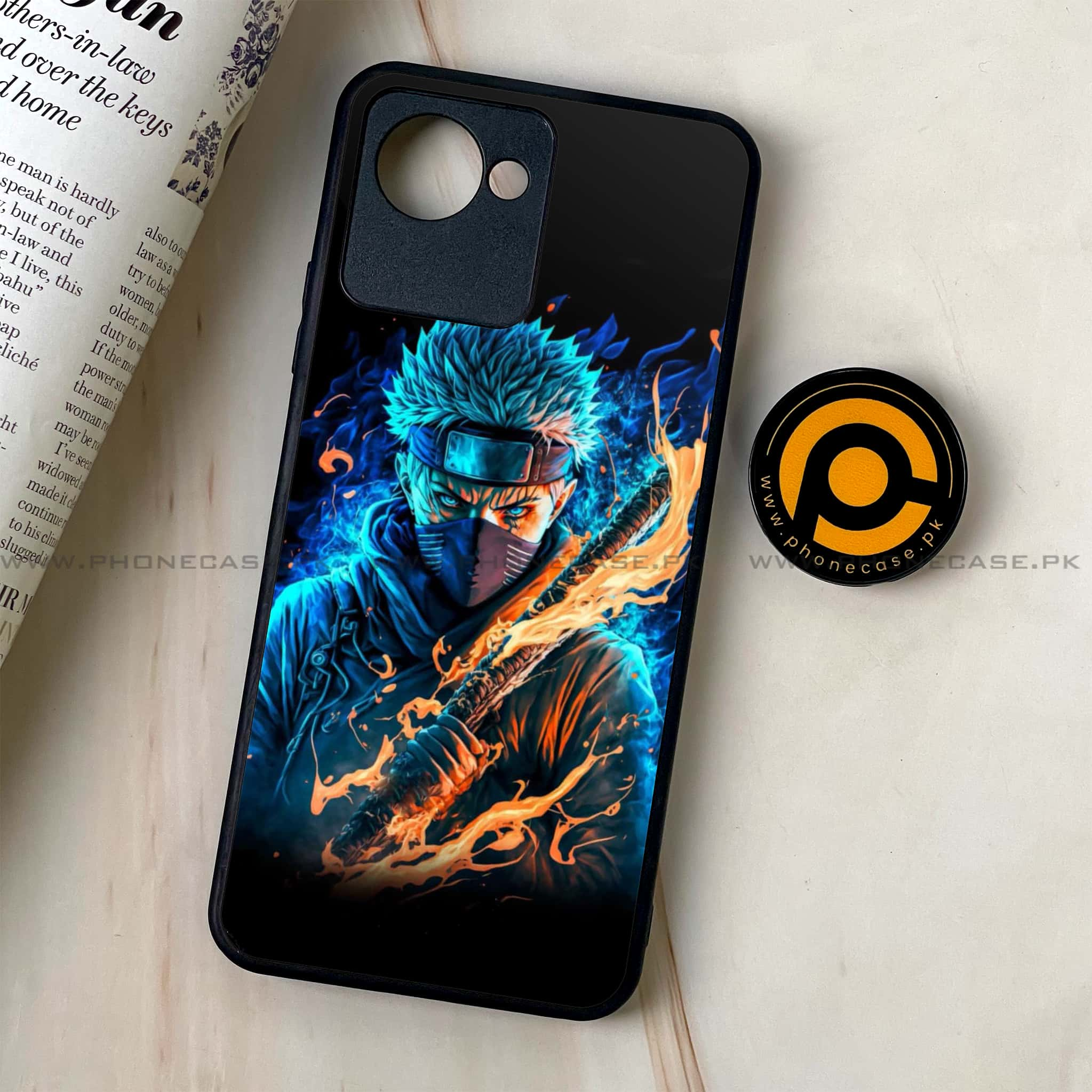 Realme C30 - Anime 2.0 Series - Premium Printed Glass soft Bumper shock Proof Case