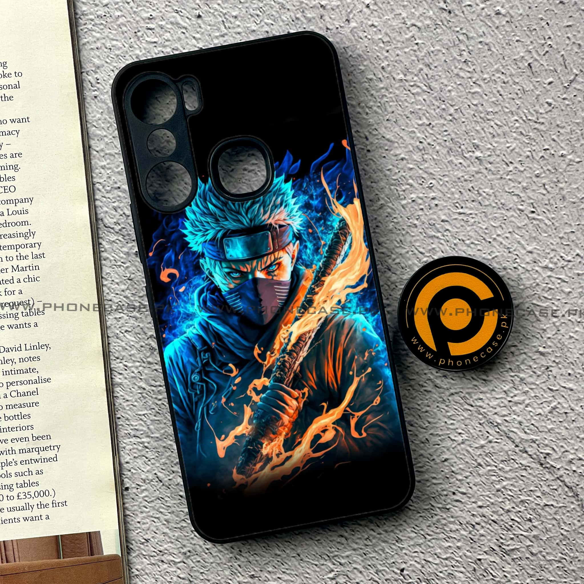 Infinix Hot 12 Pro - Anime 2.0 Series - Premium Printed Glass soft Bumper shock Proof Case