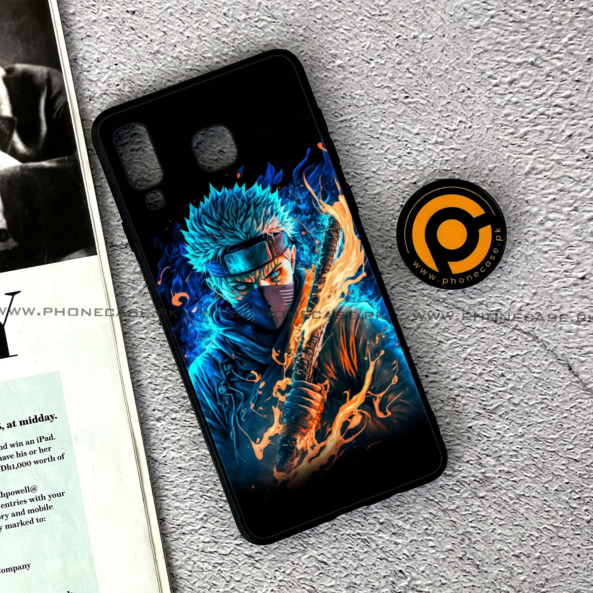 Samsung Galaxy A8 Star(A9 Star) - Anime 2.0 Series - Premium Printed Glass soft Bumper shock Proof Case