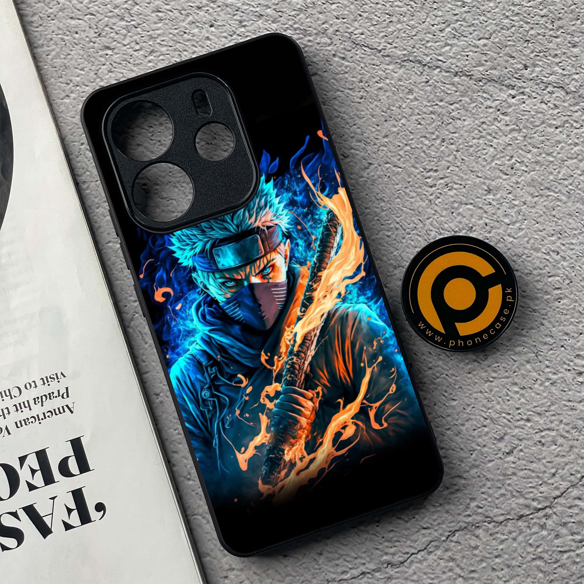 Xiaomi Redmi Note 14 - Anime 2.0 Series - Premium Printed Glass soft Bumper shock Proof Case