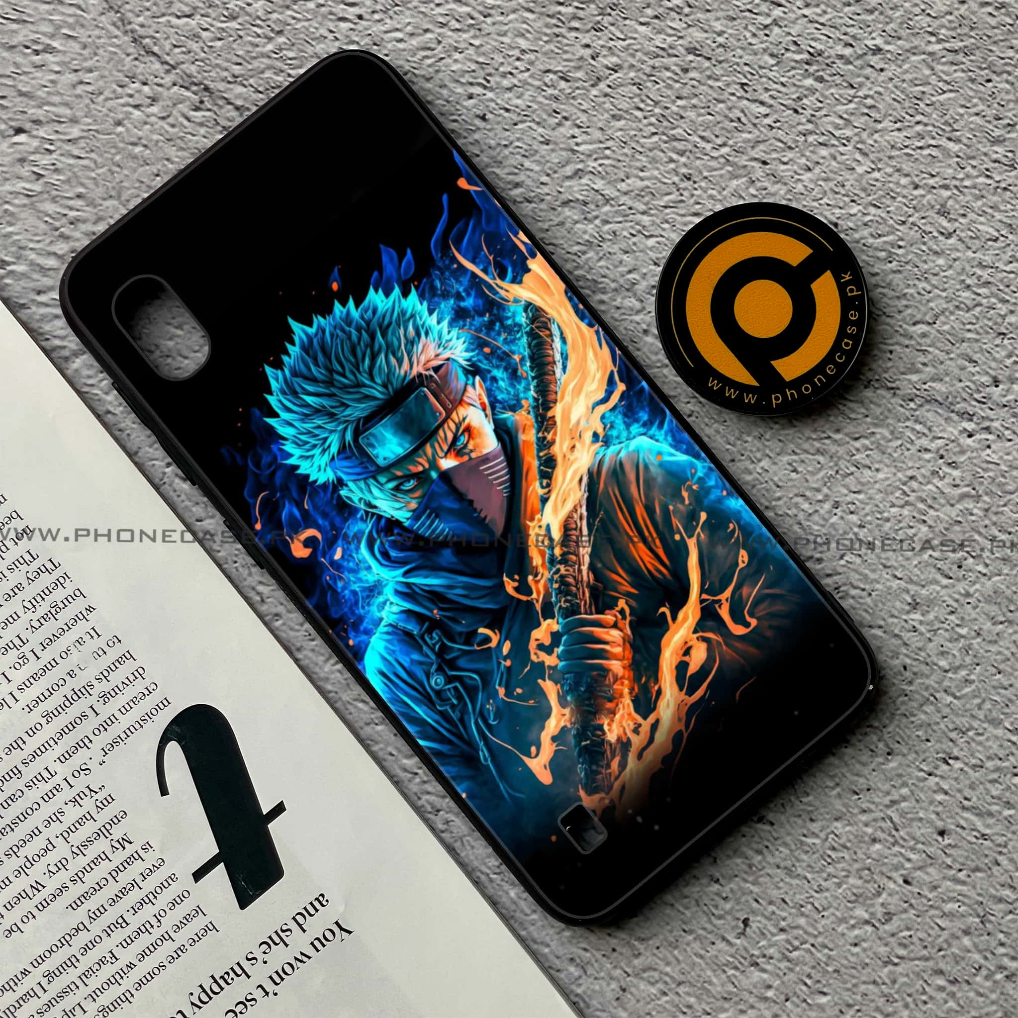 Samsung Galaxy A10 - Anime 2.0 Series - Premium Printed Glass soft Bumper shock Proof Case