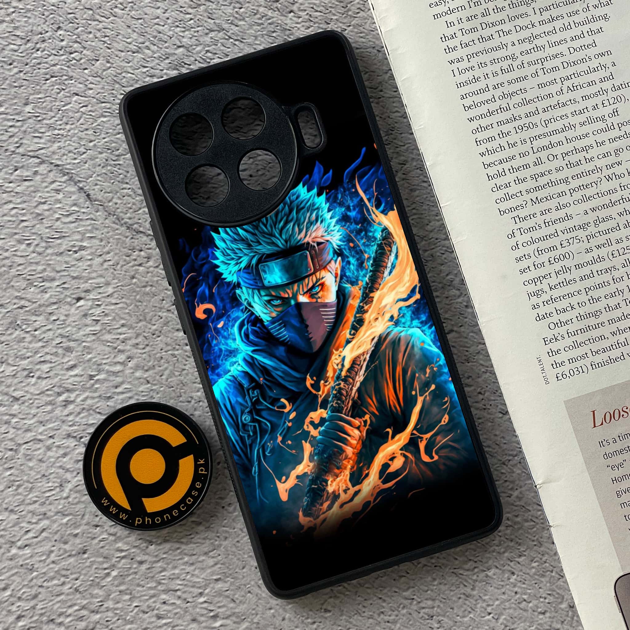 Tecno Spark 20 pro plus - Anime 2.0 Series - Premium Metal Printed soft Bumper shock Proof Case