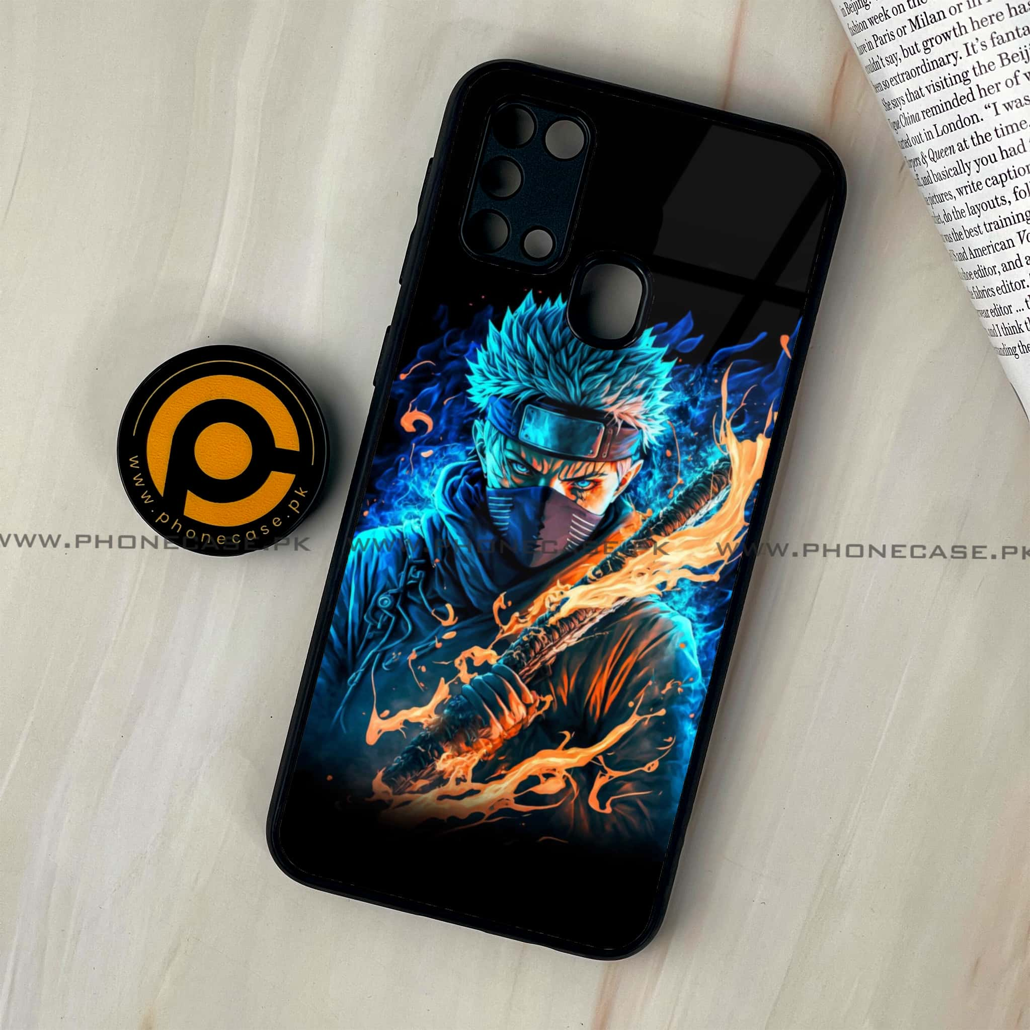 Galaxy M31 - Anime 2.0 Series - Premium Printed Glass soft Bumper shock Proof Case