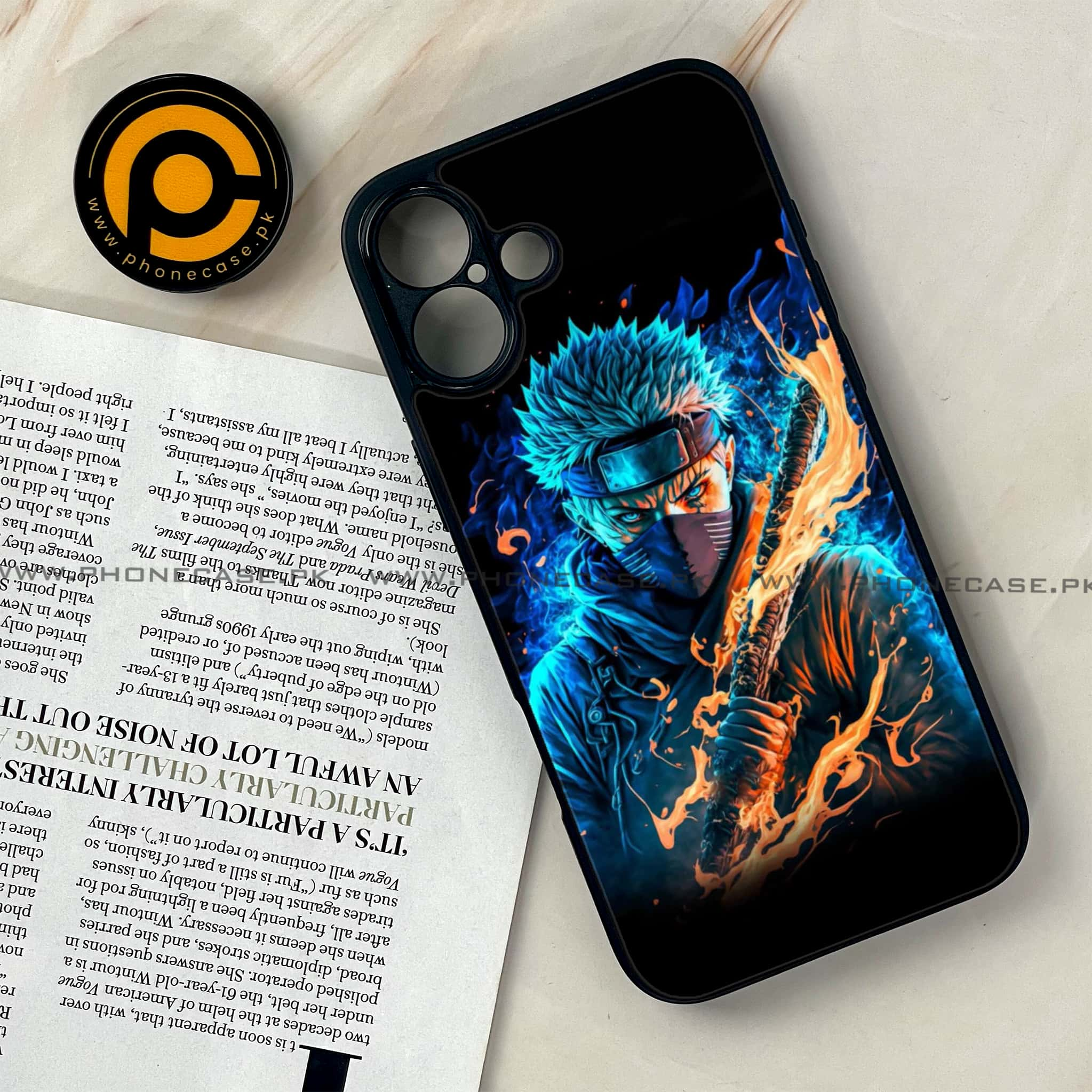 iPhone 16 - Anime 2.0 Series - Premium Printed Glass soft Bumper shock Proof Case