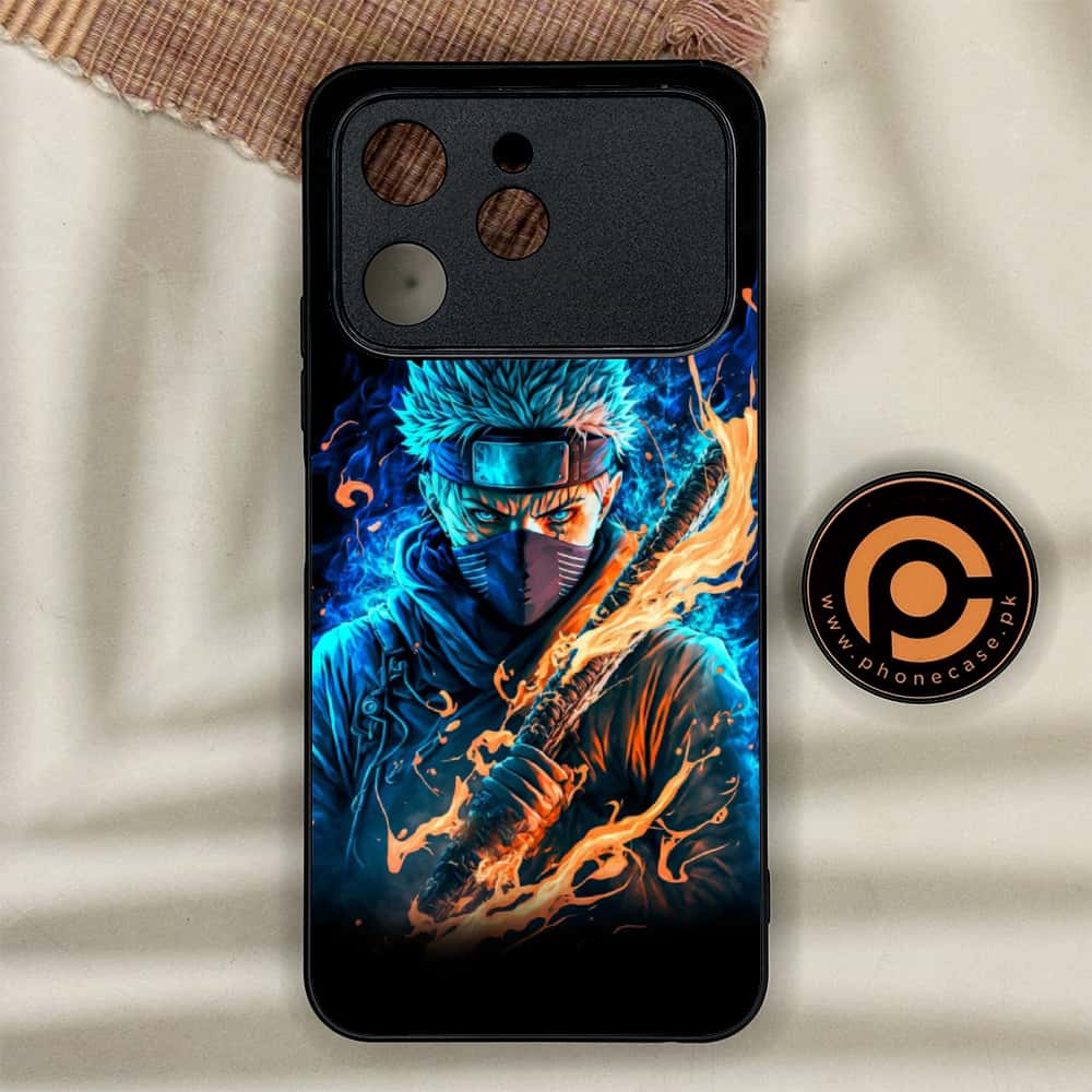 Tecno Spark 40 - Anime 2.0 Series - Premium Metal Printed soft Bumper shock Proof Case