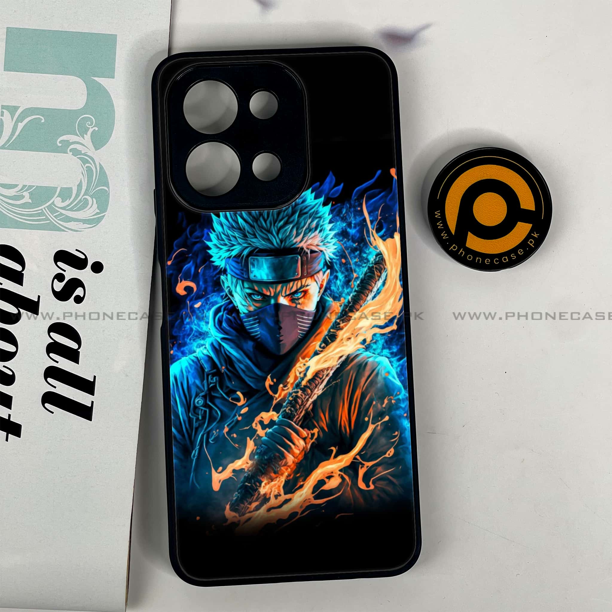 Vivo Y28 - Anime 2.0 Series - Premium Printed Glass soft Bumper shock Proof Case