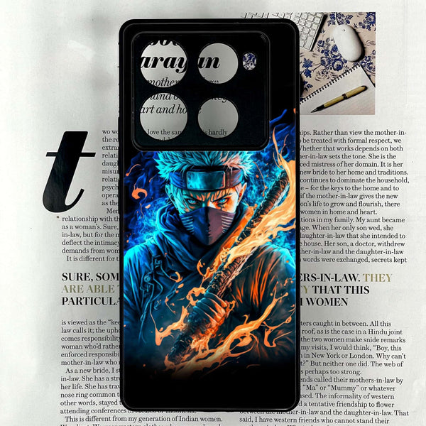 Infinix Note 40 Pro 4G - Anime 2.0 Design 4- Premium Printed Glass soft Bumper shock Proof Case CS-14267