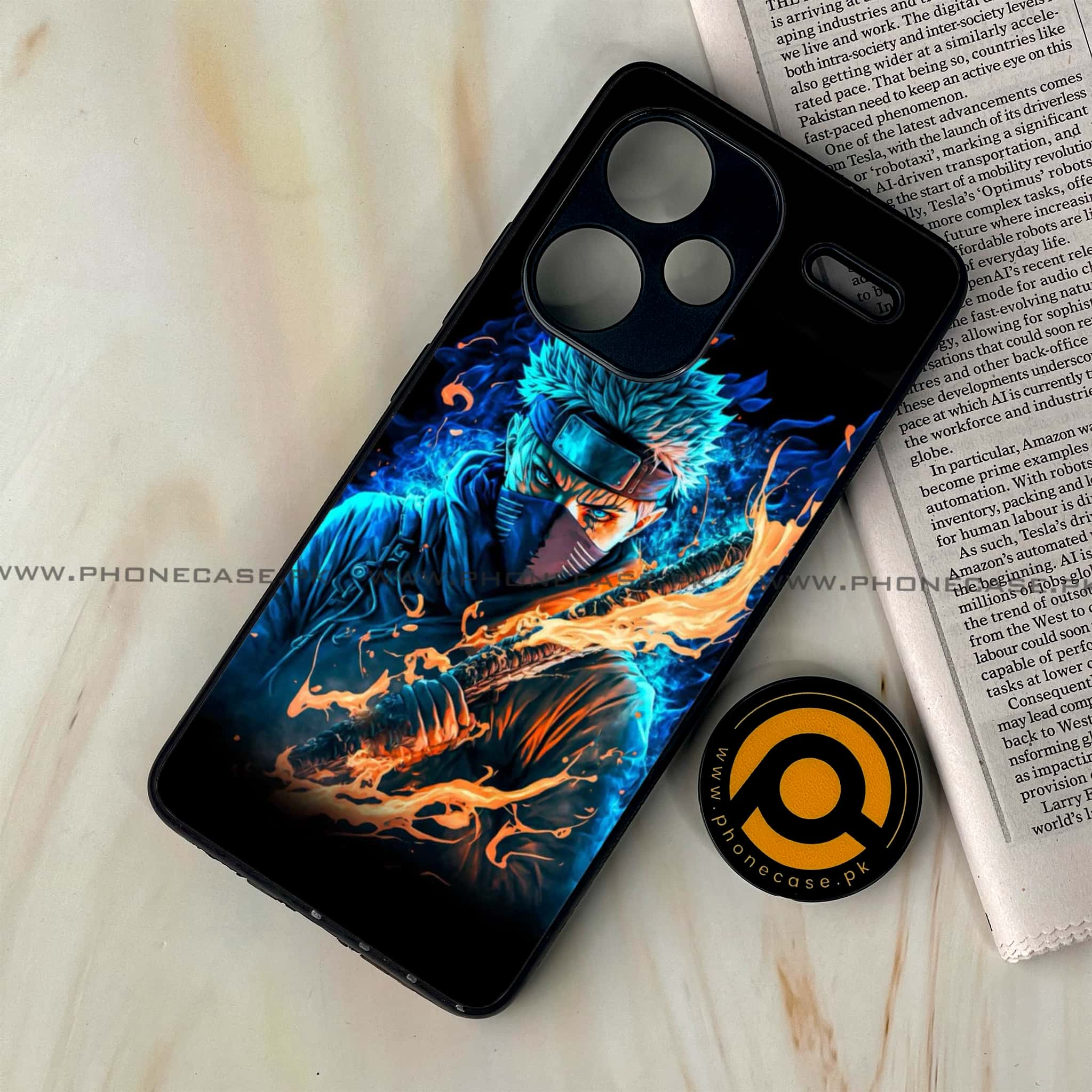 Redmi Note 13 Pro Plus 5G - Anime 2.0 Series - Premium Printed Glass soft Bumper shock Proof Case