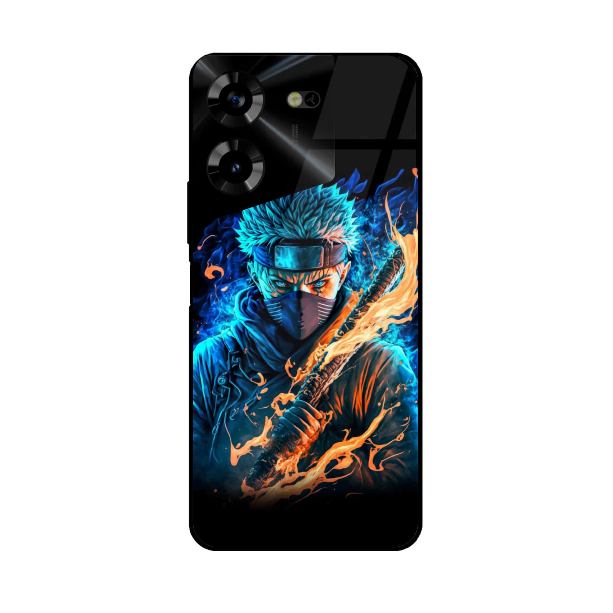 Tecno Pova 5 Pro - Anime 2.0 Series - Premium Printed Glass soft Bumper shock Proof Case