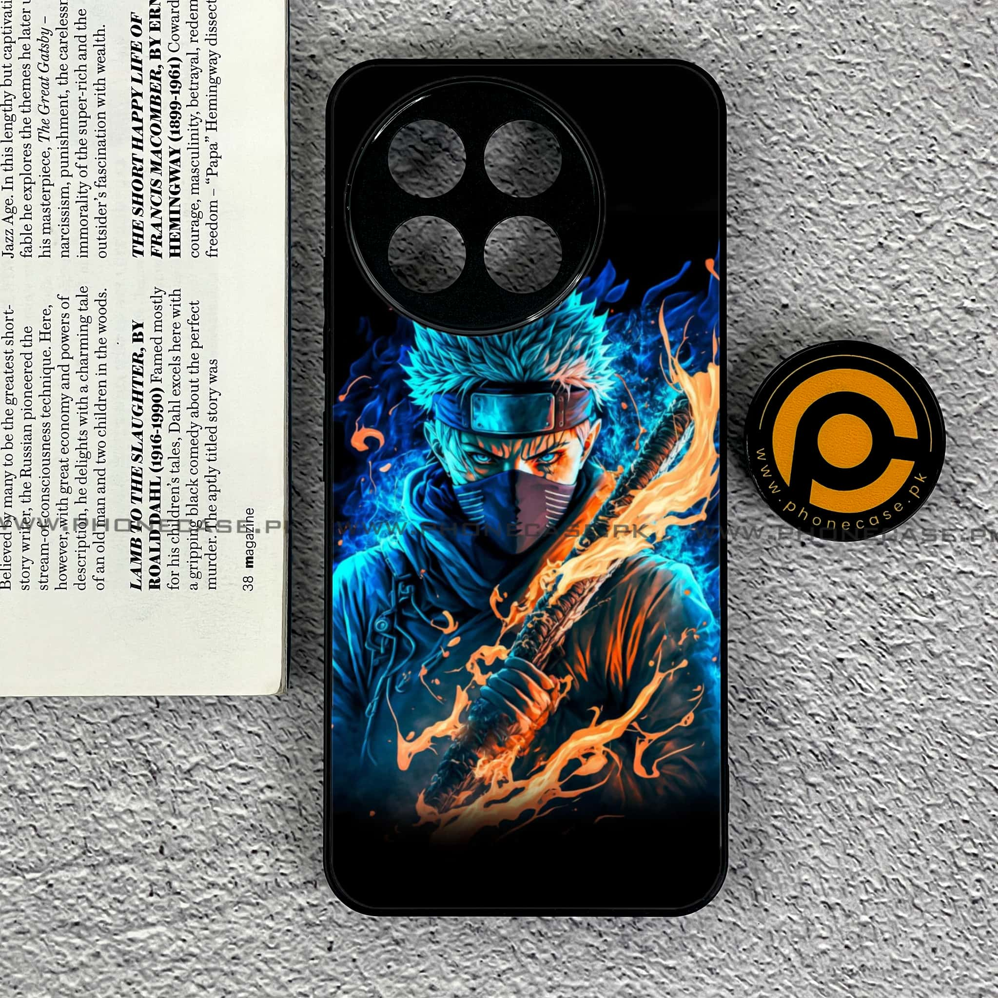 Tecno Spark 30 Pro - Anime Series - Premium Printed Glass soft Bumper shock Proof Case