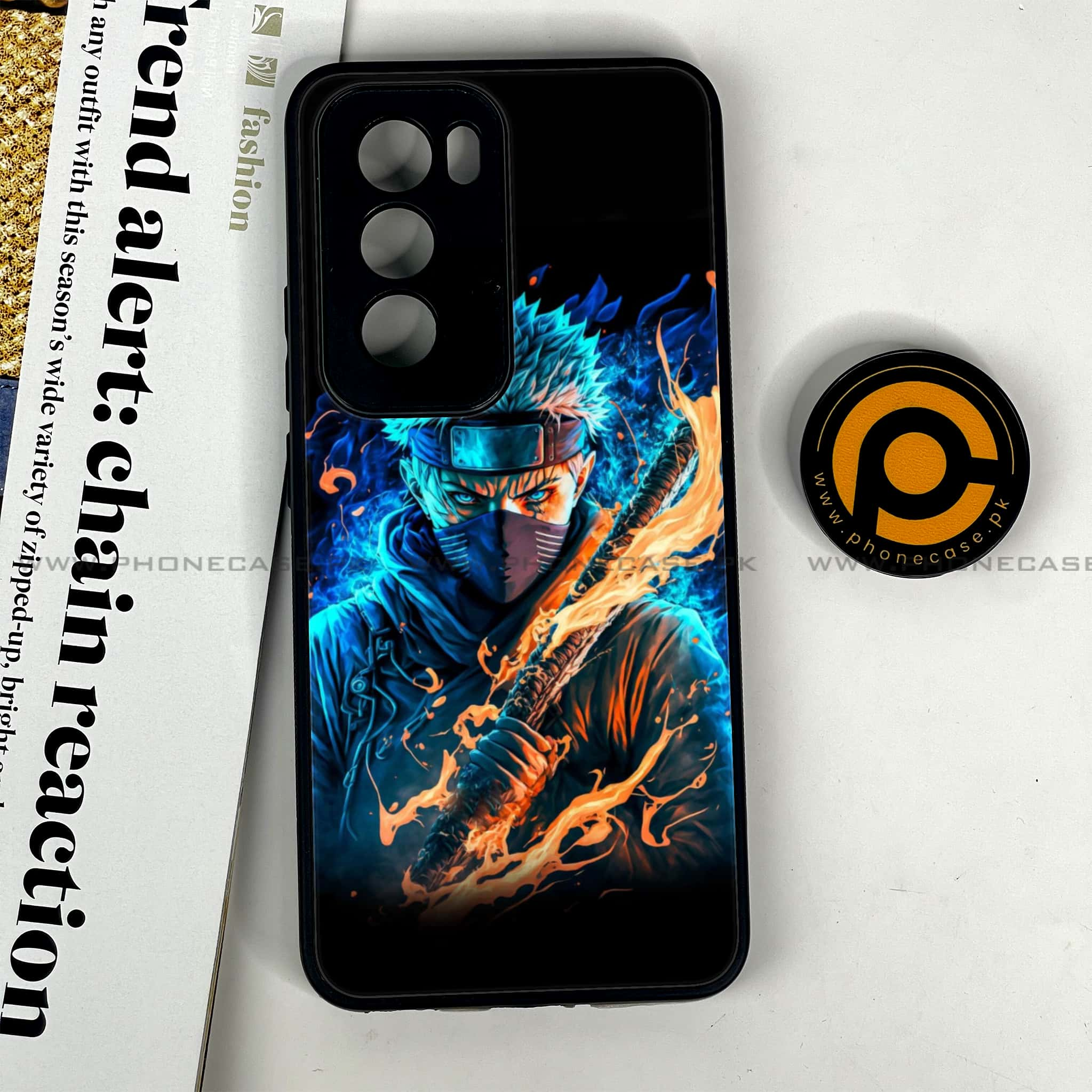 Oppo Reno 12 5G - Anime 2.0 Series - Premium Printed Glass soft Bumper shock Proof Case