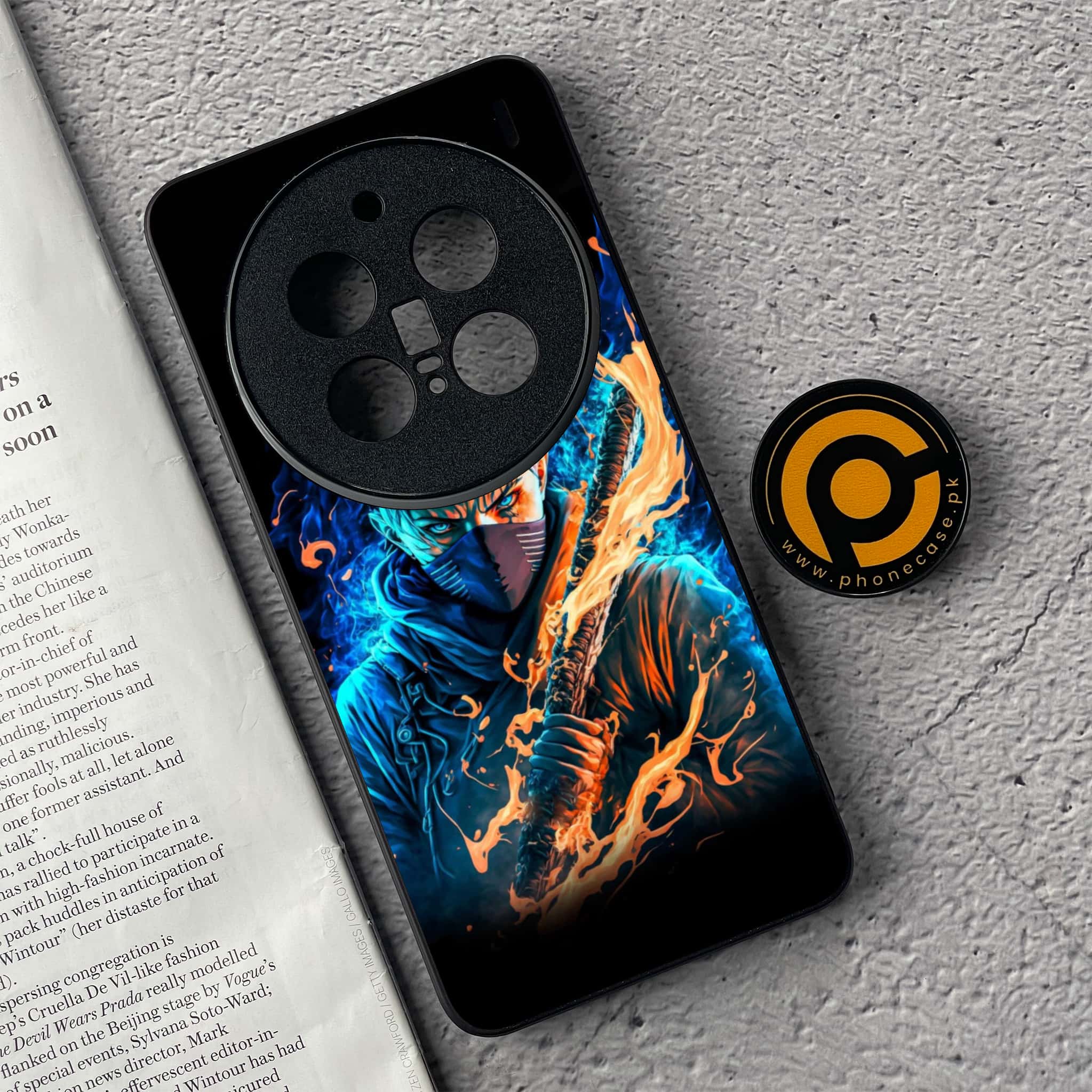 Vivo X200 Pro - Anime 2.0 Series - Premium Metal  Printed soft Bumper shock Proof Case