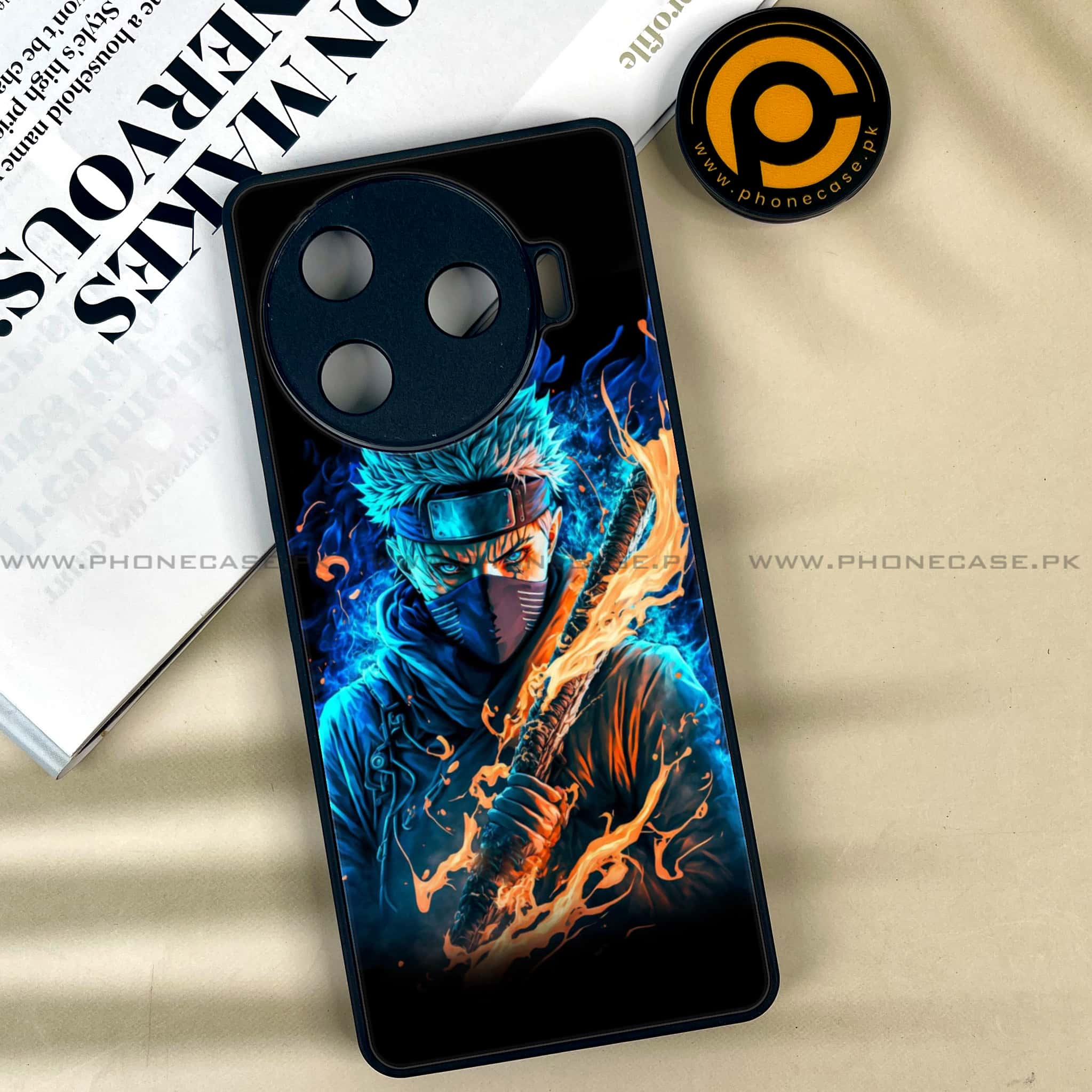 Tecno Camon 30 Pro - Anime 2.0 Series - Premium Printed Glass soft Bumper shock Proof Case