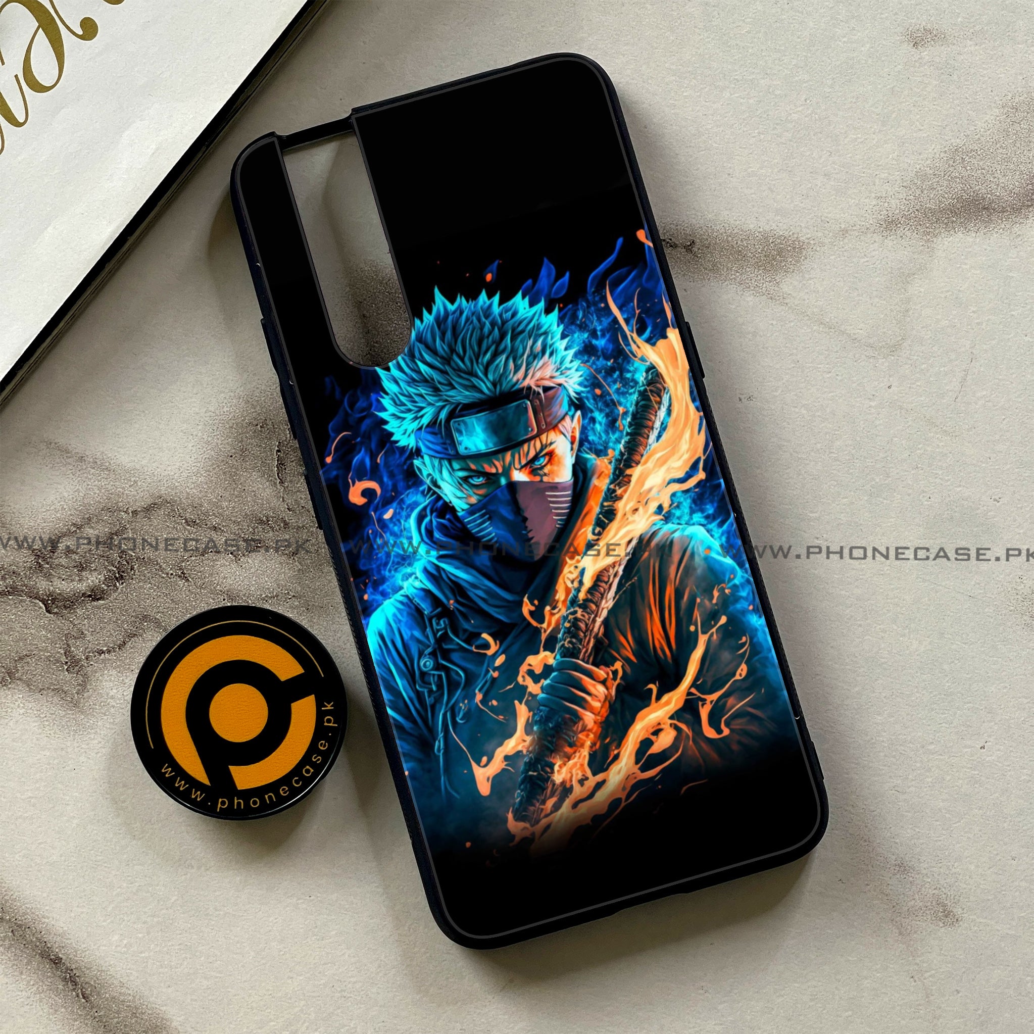 Vivo V15 Pro - Anime 2.0 Series - Premium Printed Glass soft Bumper shock Proof Case