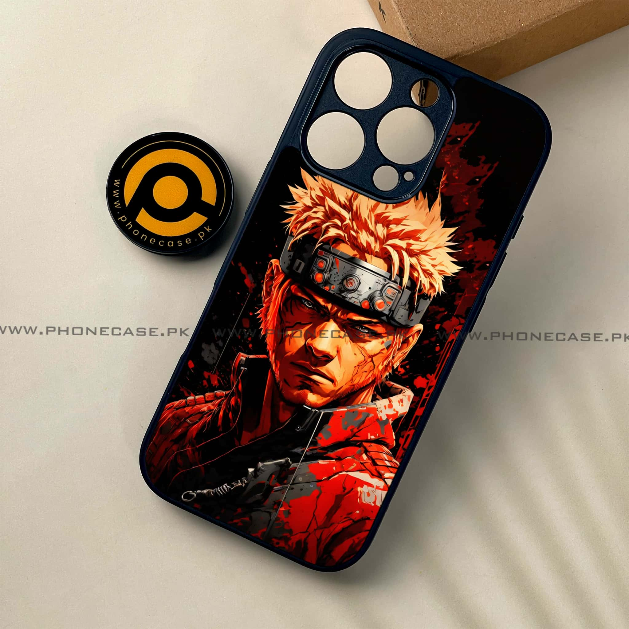 iPhone 16 Pro - Anime 2.0 Series - Premium Printed Glass soft Bumper shock Proof Case