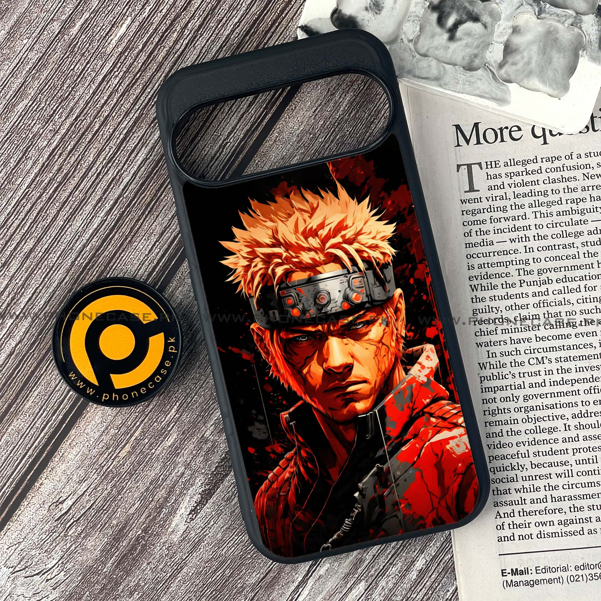 Google Pixel 9 Pro - Anime 2.0 Series - Premium Printed Glass soft Bumper shock Proof Case