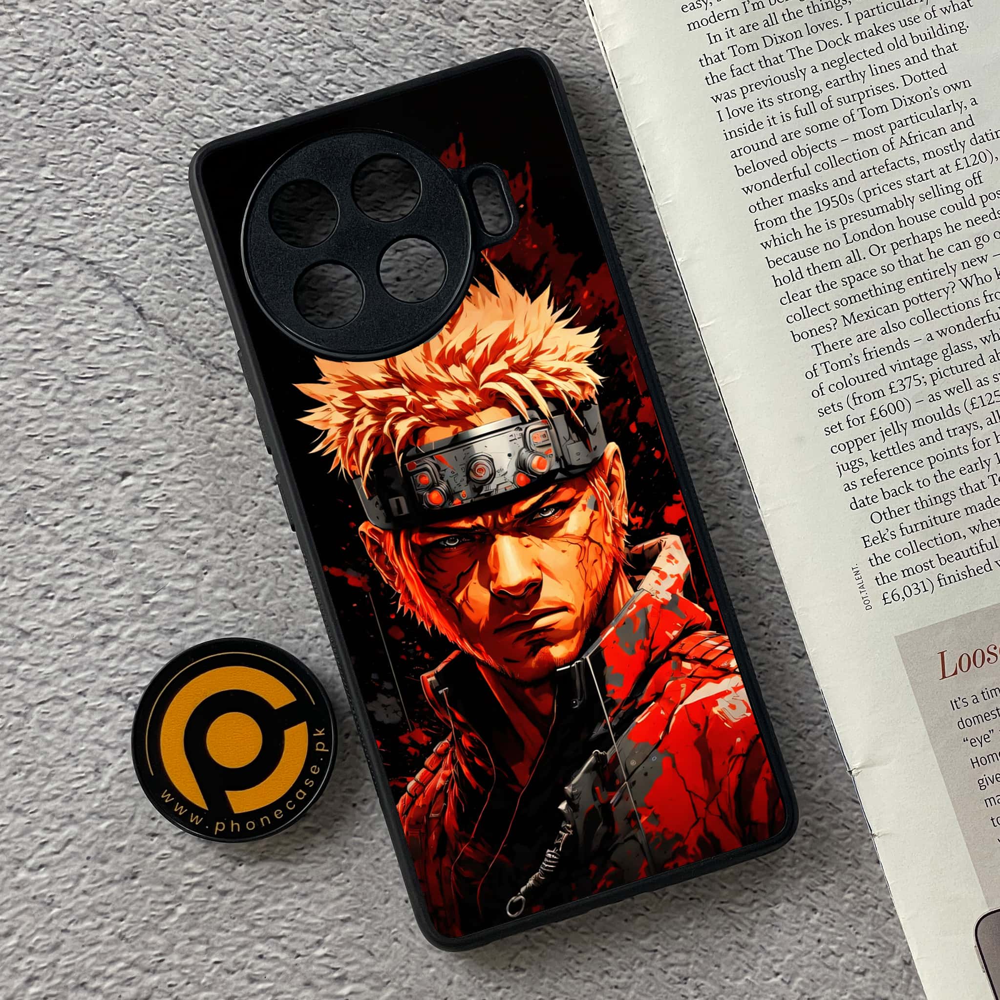 Tecno Spark 20 pro plus - Anime 2.0 Series - Premium Metal Printed soft Bumper shock Proof Case