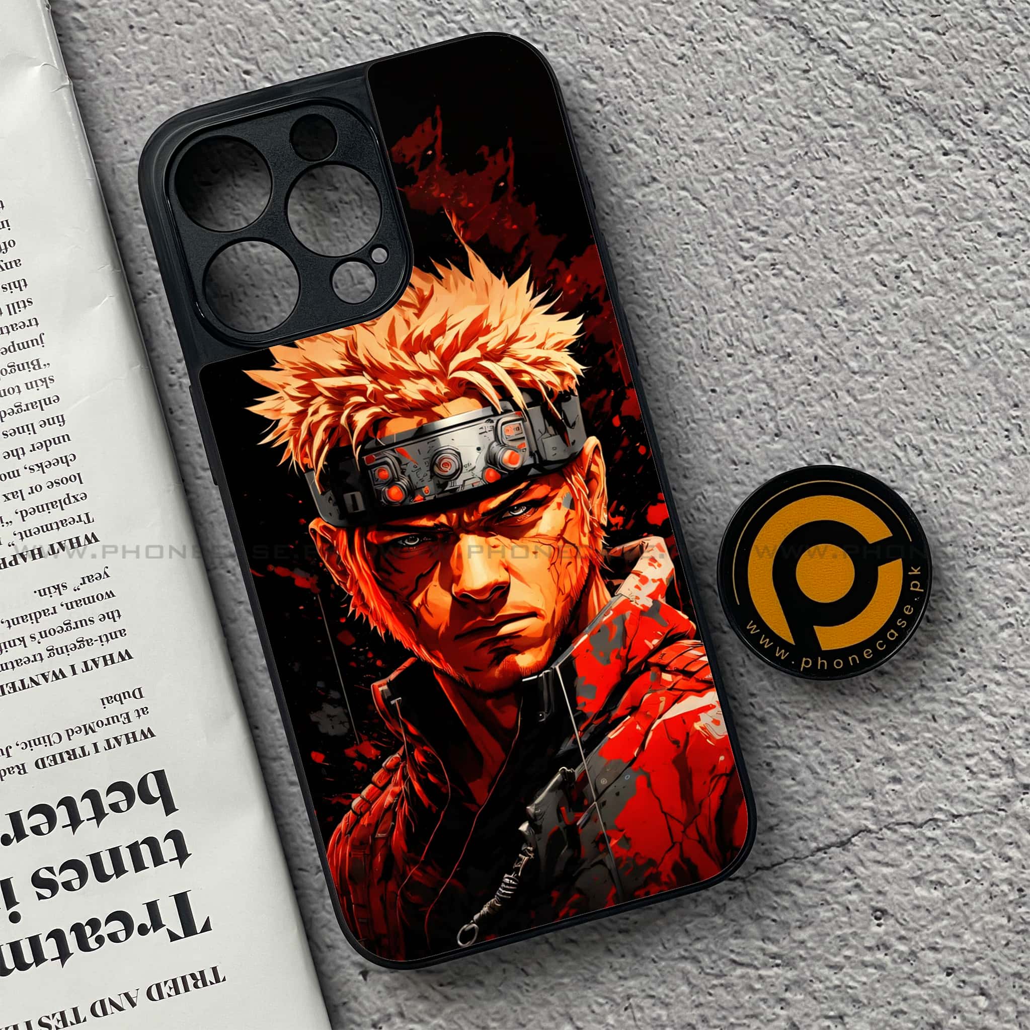 iPhone 15 Pro - Anime 2.0 Series - Premium Metal Printed soft Bumper shock Proof Case