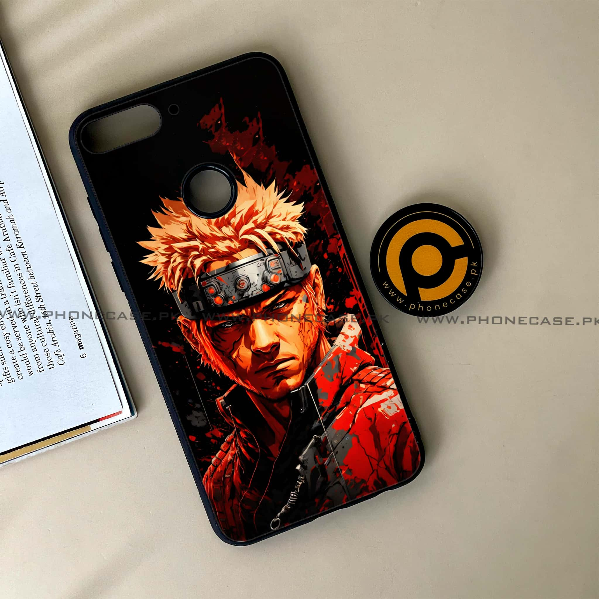 Huawei Y7 Prime (2018) - Anime 2.0 Series - Premium Printed Glass soft Bumper shock Proof Case