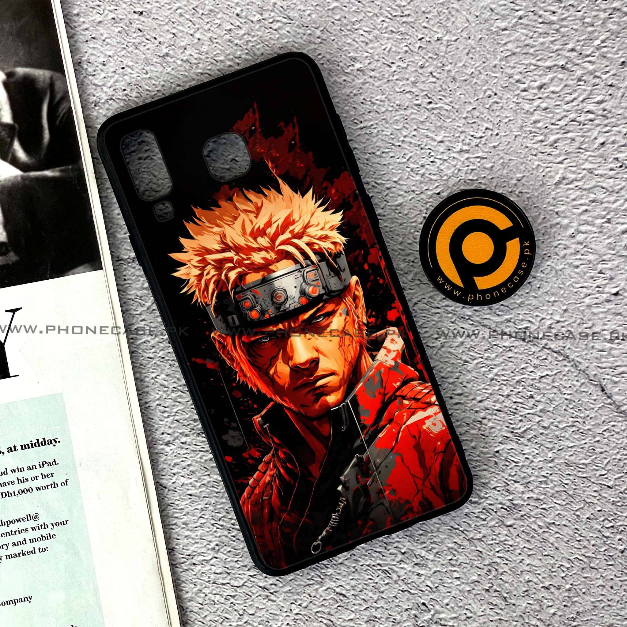 Samsung Galaxy A8 Star(A9 Star) - Anime 2.0 Series - Premium Printed Glass soft Bumper shock Proof Case