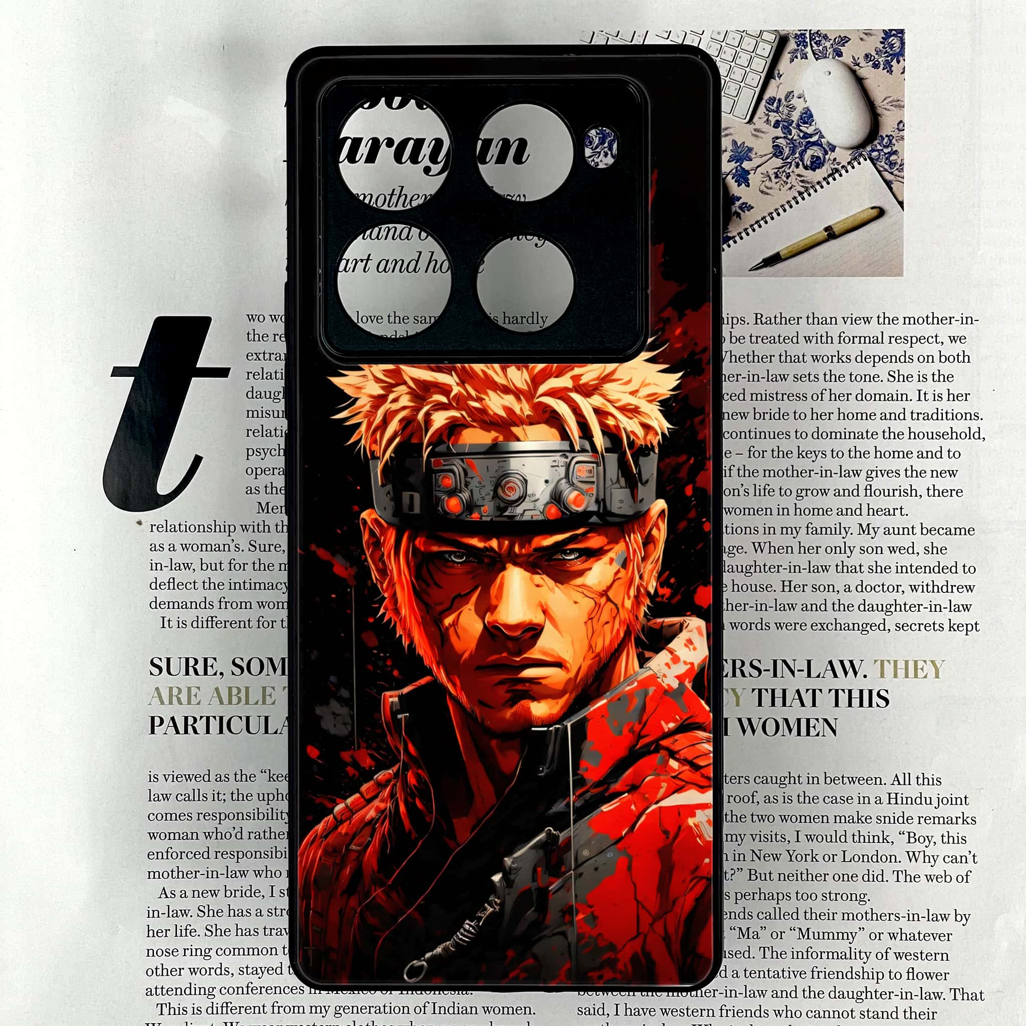 Infinix Note 40 Pro Plus - Anime 2.0 Series - Premium Metal Printed soft Bumper shock Proof Case