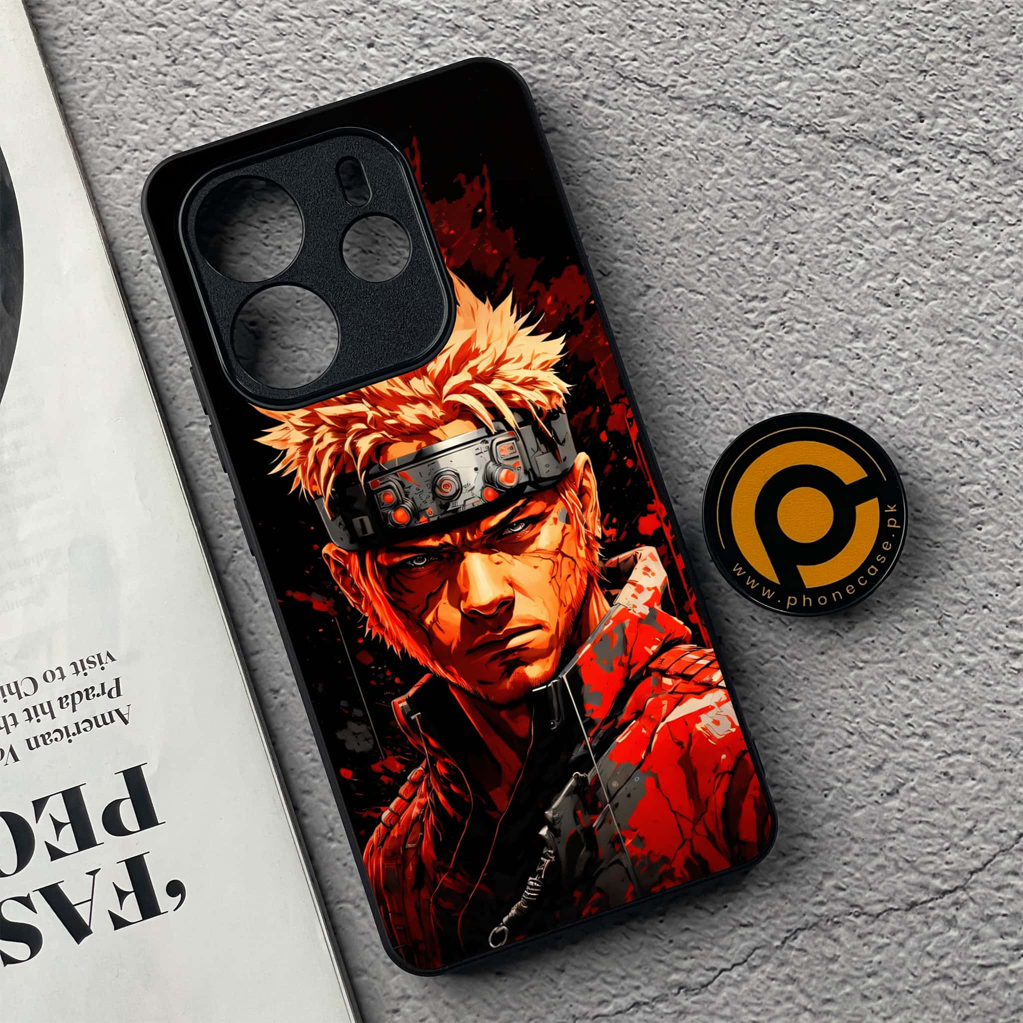 Xiaomi Redmi Note 14 - Anime 2.0 Series - Premium Printed Glass soft Bumper shock Proof Case
