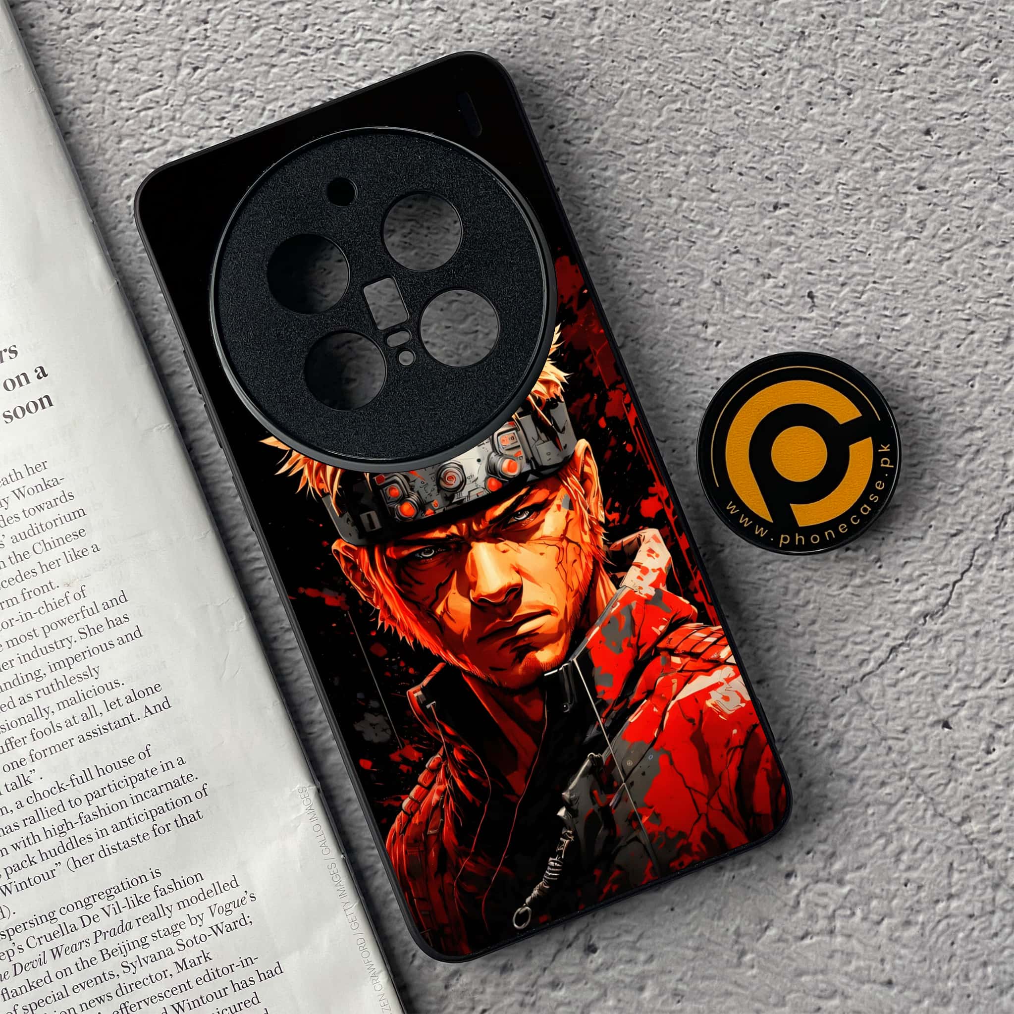 Vivo X200 Pro - Anime 2.0 Series - Premium Metal  Printed soft Bumper shock Proof Case