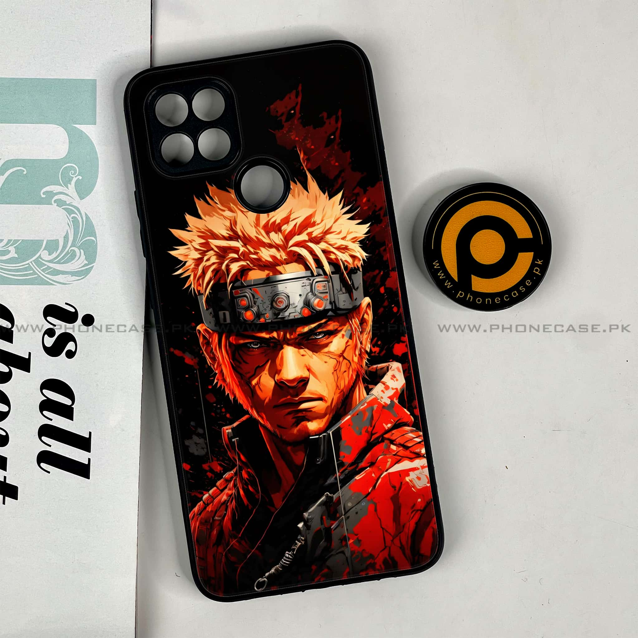 Oppo A15s - Anime 2.0 Series - Premium Printed Glass soft Bumper shock Proof Case