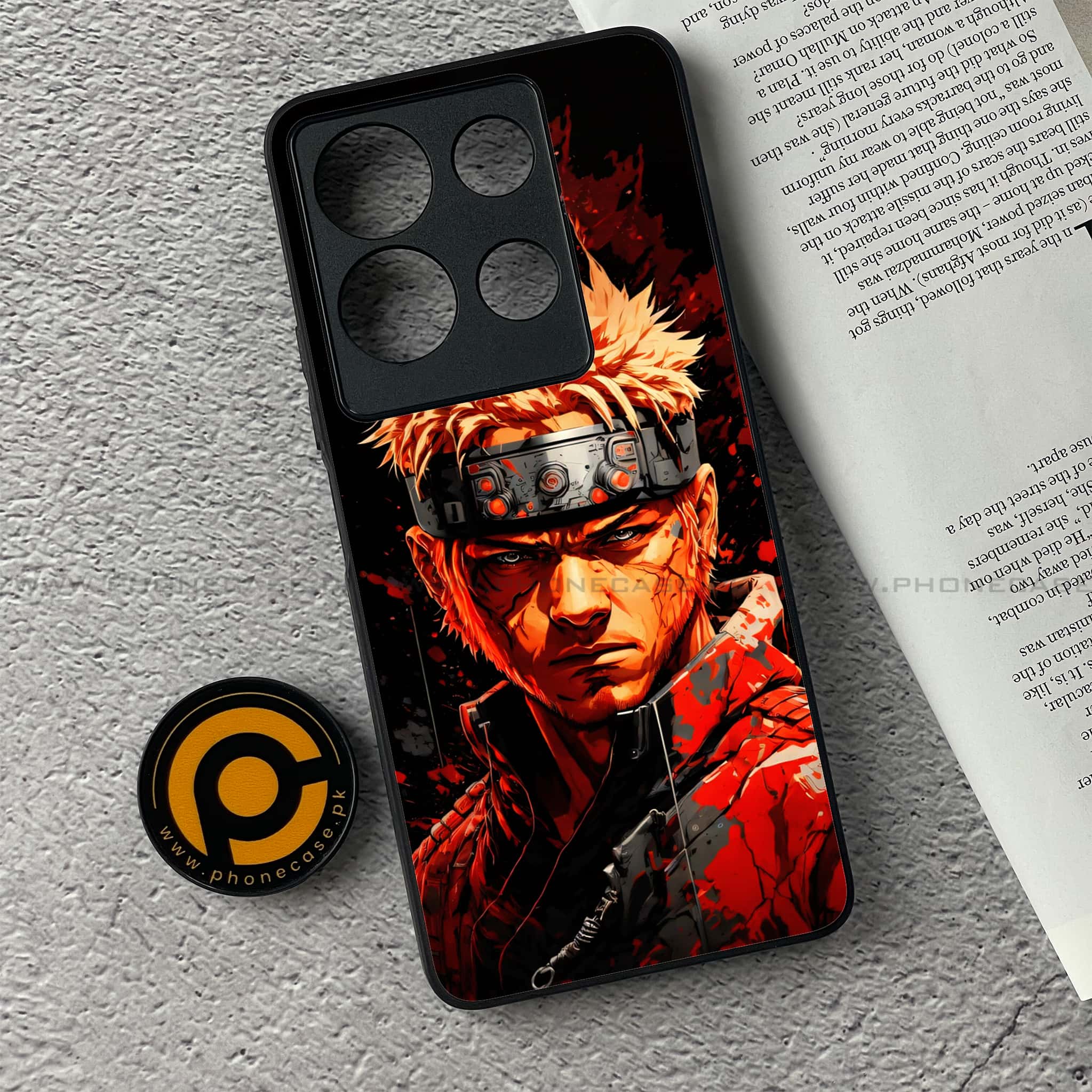 Infinix Note 30 - Anime 2.0 Series - Premium Printed Glass soft Bumper shock Proof Case