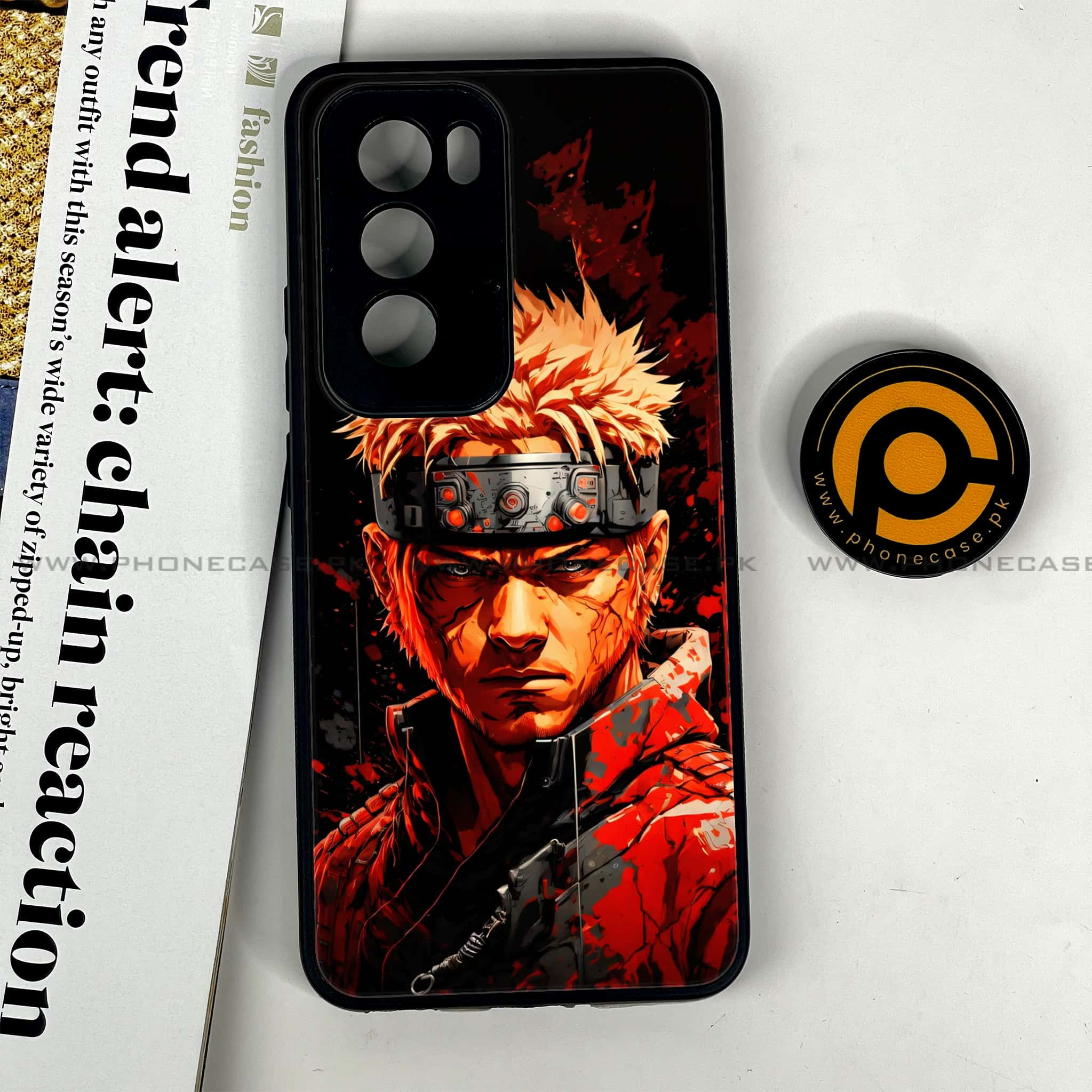 Oppo Reno 12 5G - Anime 2.0 Series - Premium Printed Glass soft Bumper shock Proof Case