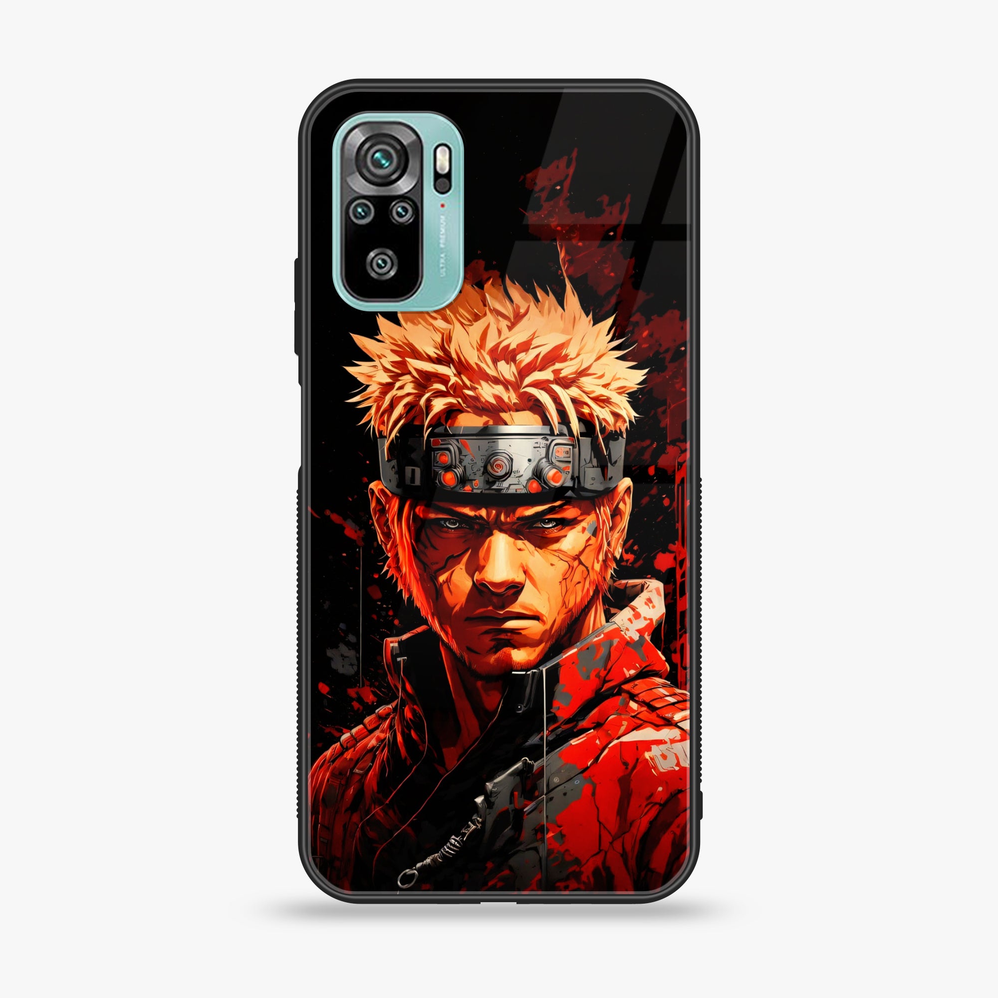 Redmi 10 - Anime 2.0 Series - Premium Printed Glass soft Bumper shock Proof Case