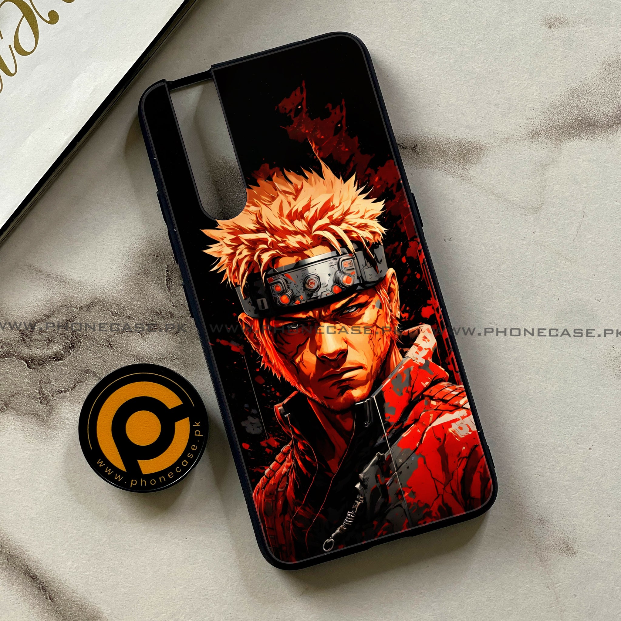 Vivo V15 Pro - Anime 2.0 Series - Premium Printed Glass soft Bumper shock Proof Case