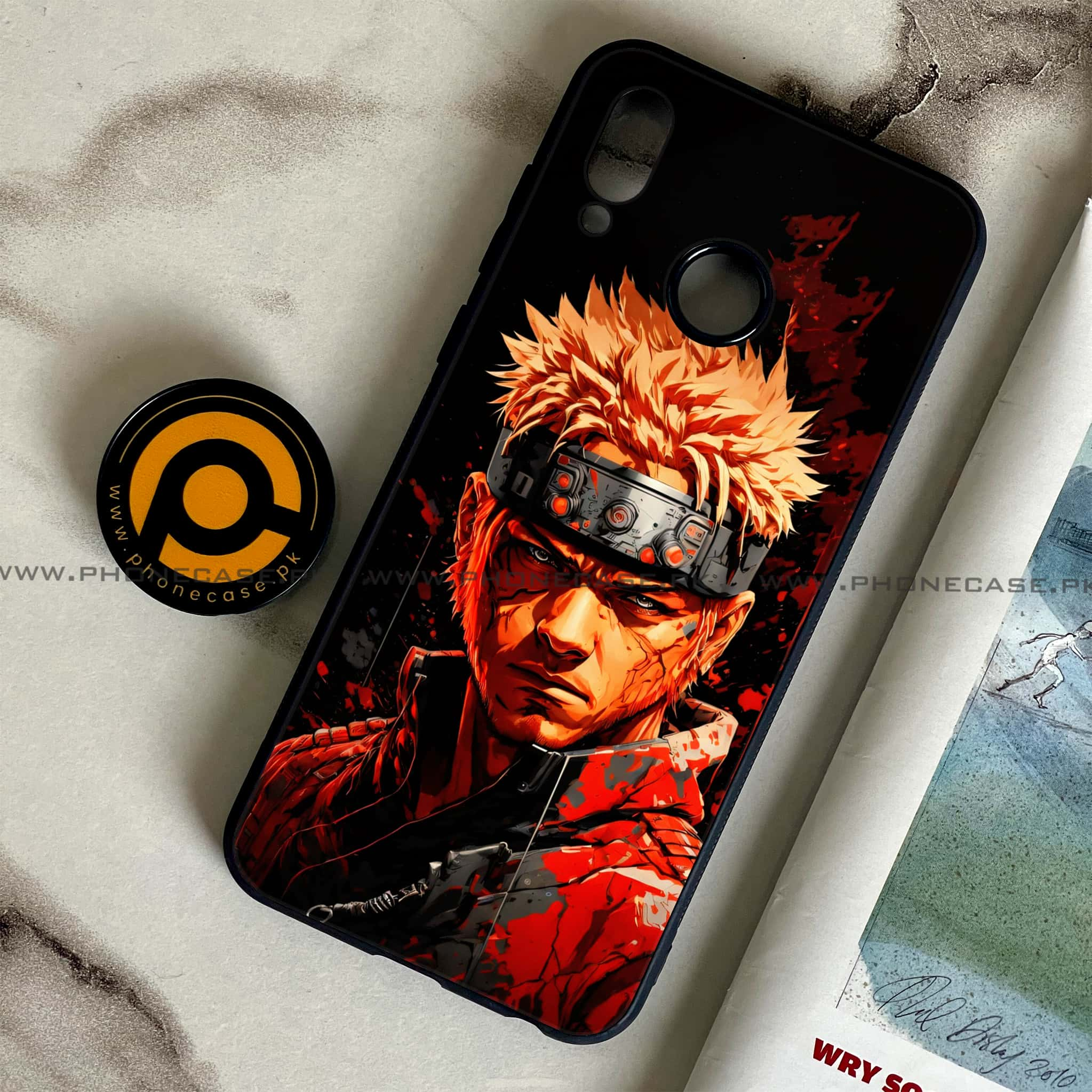 Huawei Honor Play - Anime 2.0 Series - Premium Printed Glass soft Bumper shock Proof Case